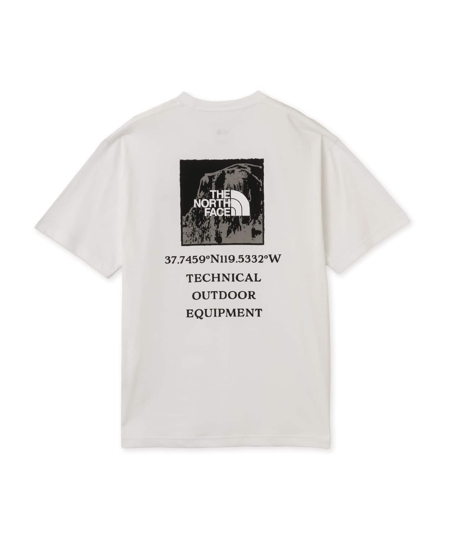 THE NORTH FACE S/S HALF DOME SQUARE LOGO TEE ホワイトのメイン画像