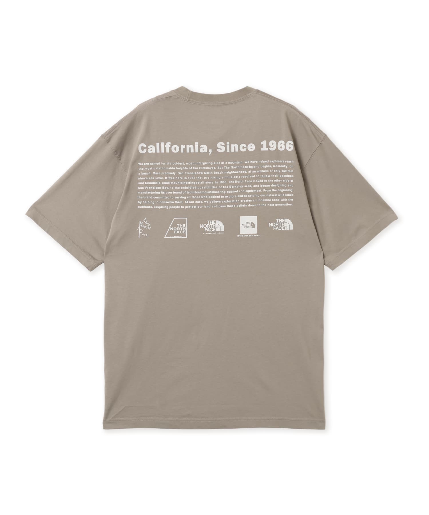 THE NORTH FACE S/S WASHED HISTORICAL LOGO TEE Sスラブのメイン画像