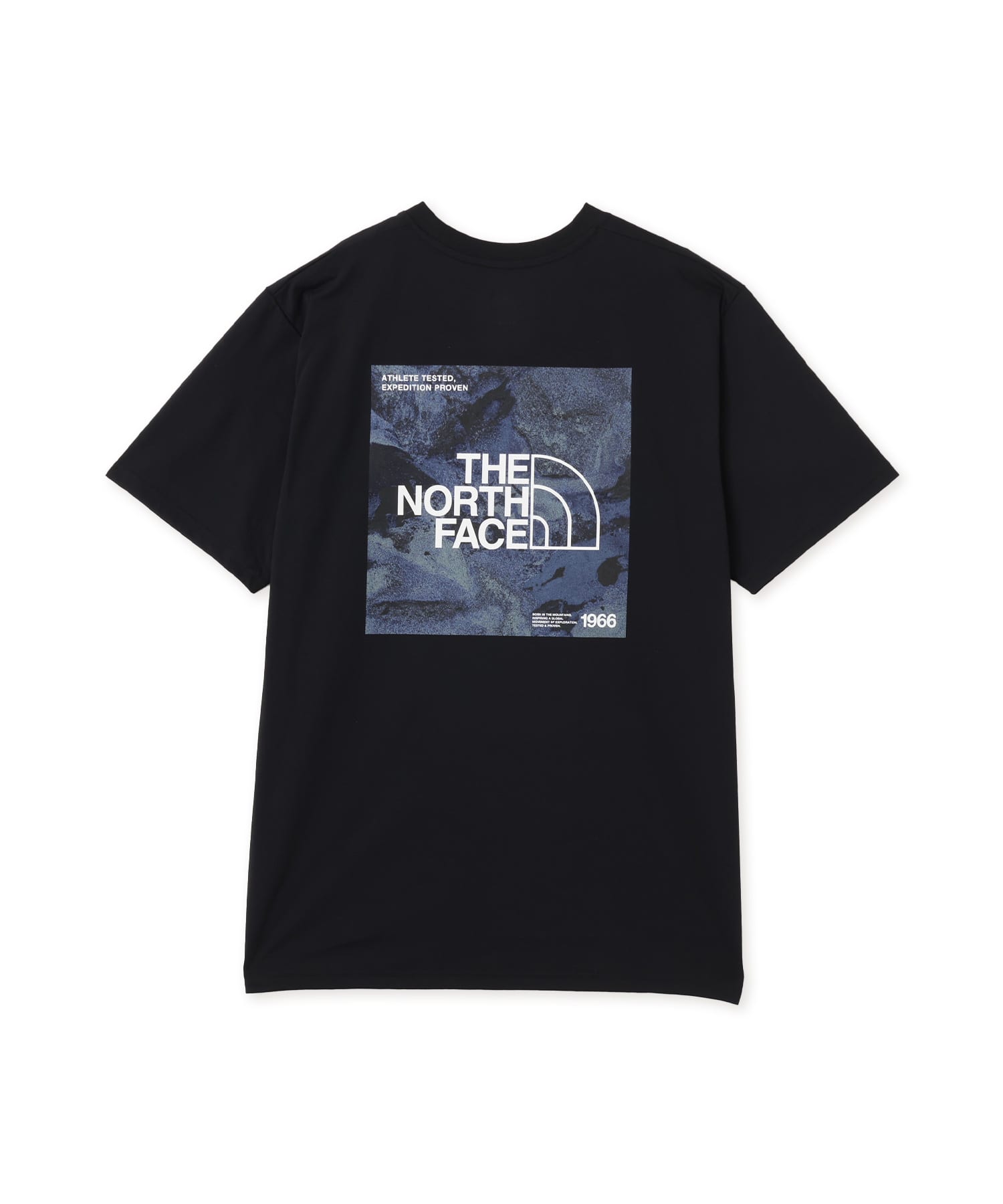 THE NORTH FACE S/S ES SQUARE LOGO TEE ブラックのメイン画像