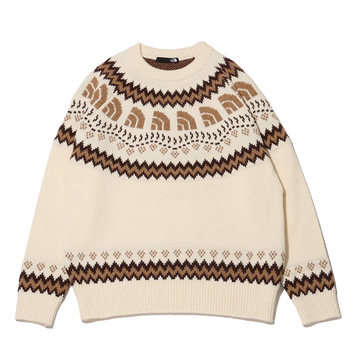 THE NORTH FACE Half Dome Nordic Sweater オフホワイト のメイン画像