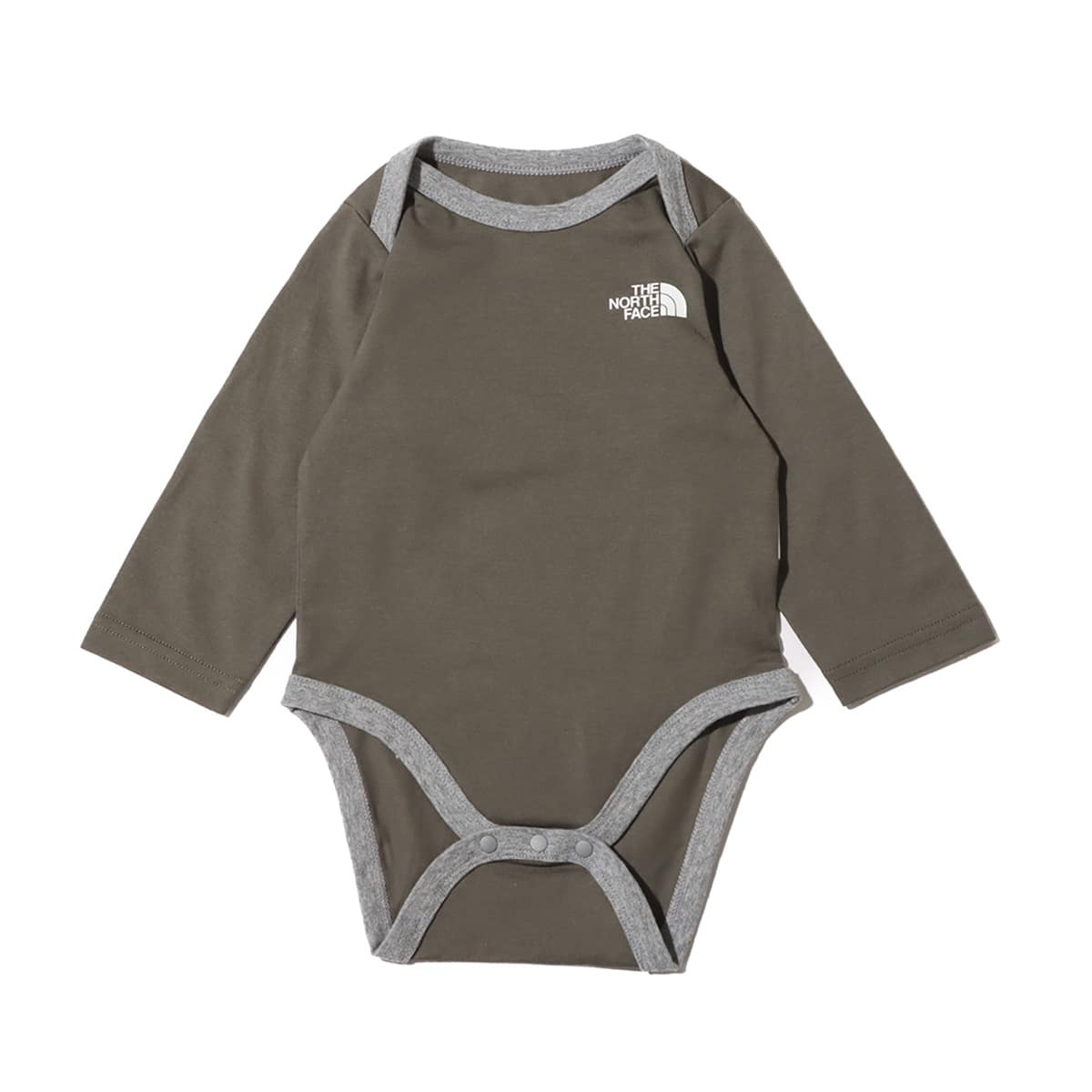 THE NORTH FACE BABY L/S COTTON ROMPERS ニュートープ 23FW-Iのメイン画像