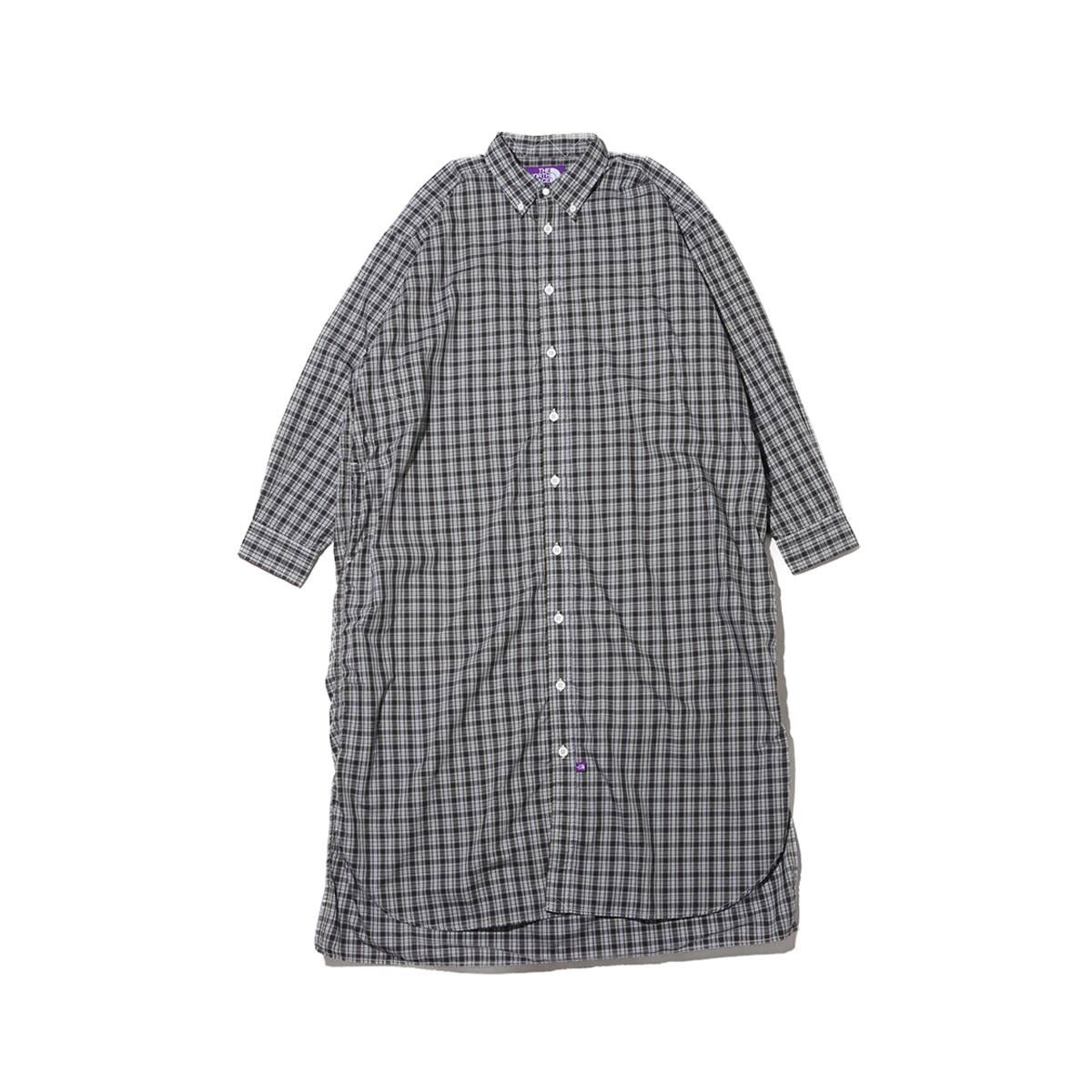 THE NORTH FACE PURPLE LABEL Button Down Plaid Field Shirt Dress