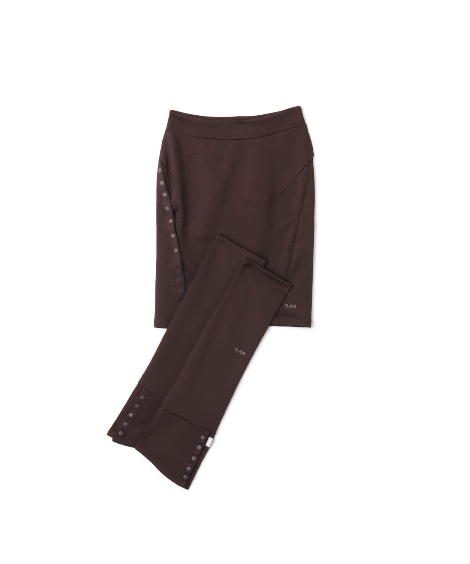 OJOS x ATMOS PINK Slit Skirt + Leg Warmer Set BROWNのメイン画像