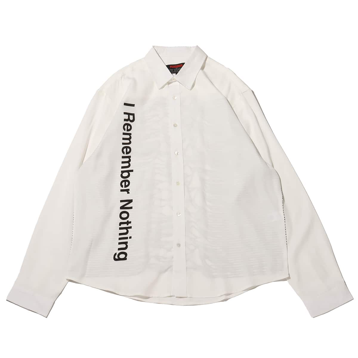 PLEASURES x Joy Division NOTHING BUTTON DOWN SHIRTS WHITE