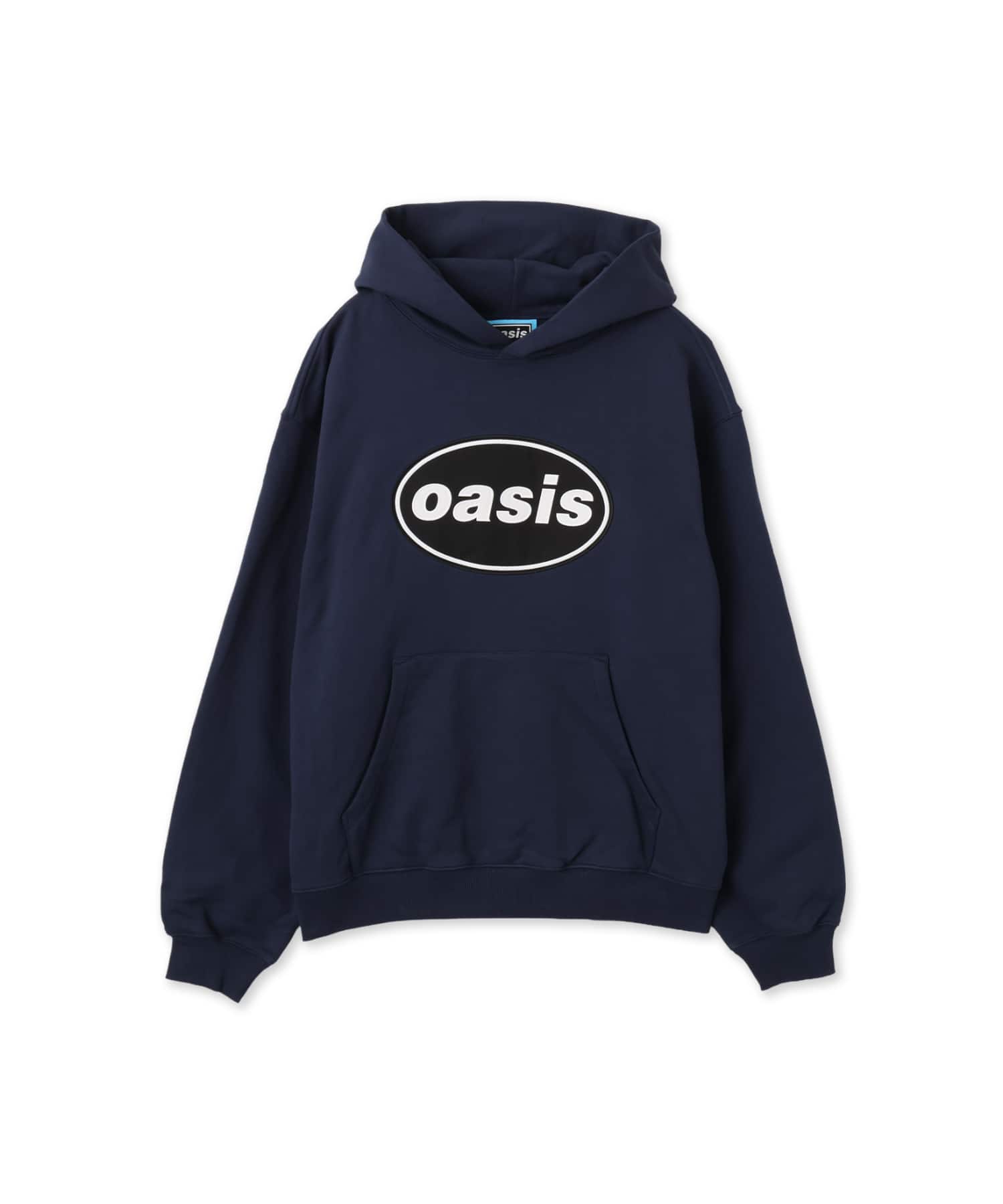 PLEASURES x OASIS KNEBWORTH HOODIE NAVYのメイン画像