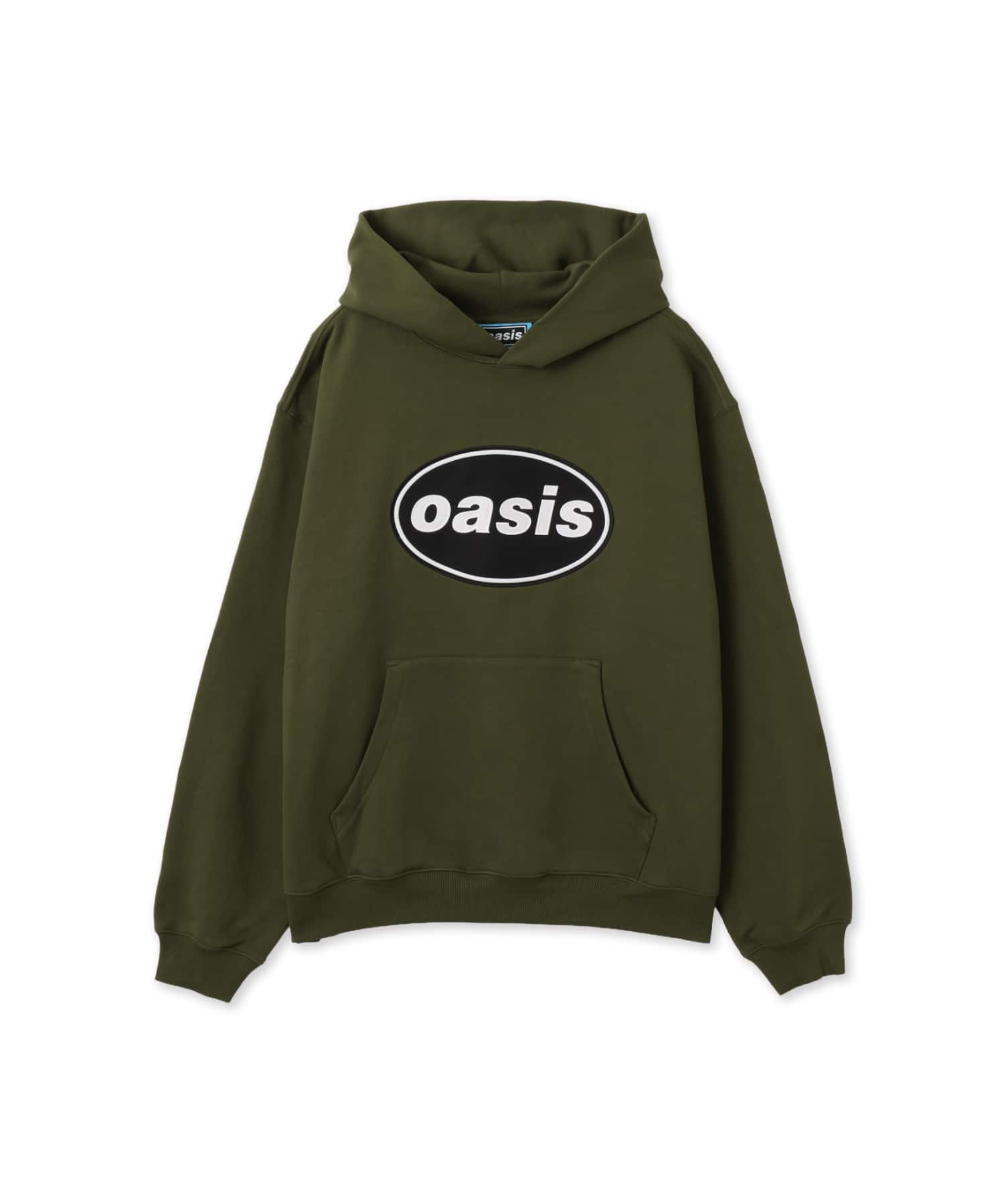 PLEASURES x OASIS KNEBWORTH HOODIE OLIVEのメイン画像