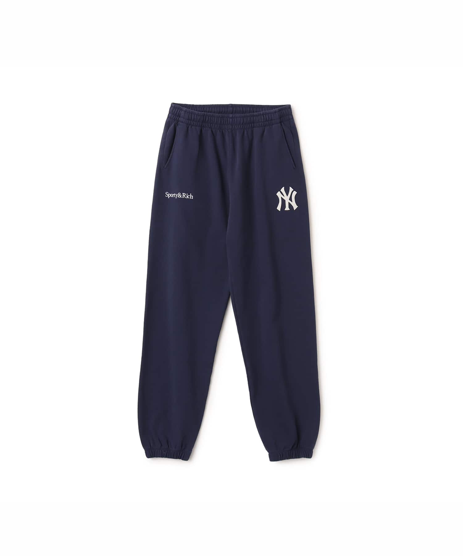 SPORTY＆RICH Heritage Yankees Serif Sweatpant Dark Navyのメイン画像