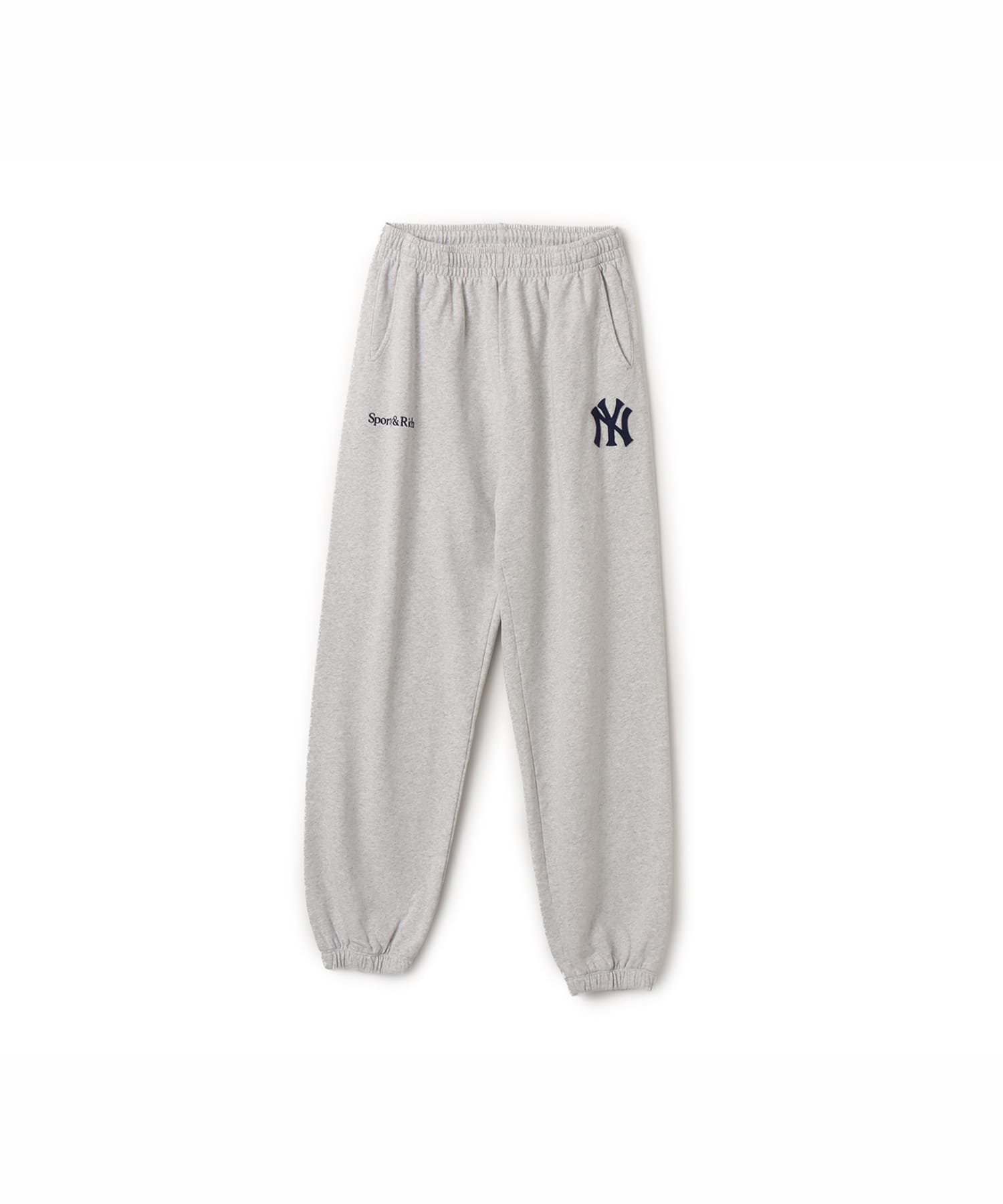 SPORTY＆RICH Heritage Yankees Serif Sweatpant Heather Grayのメイン画像
