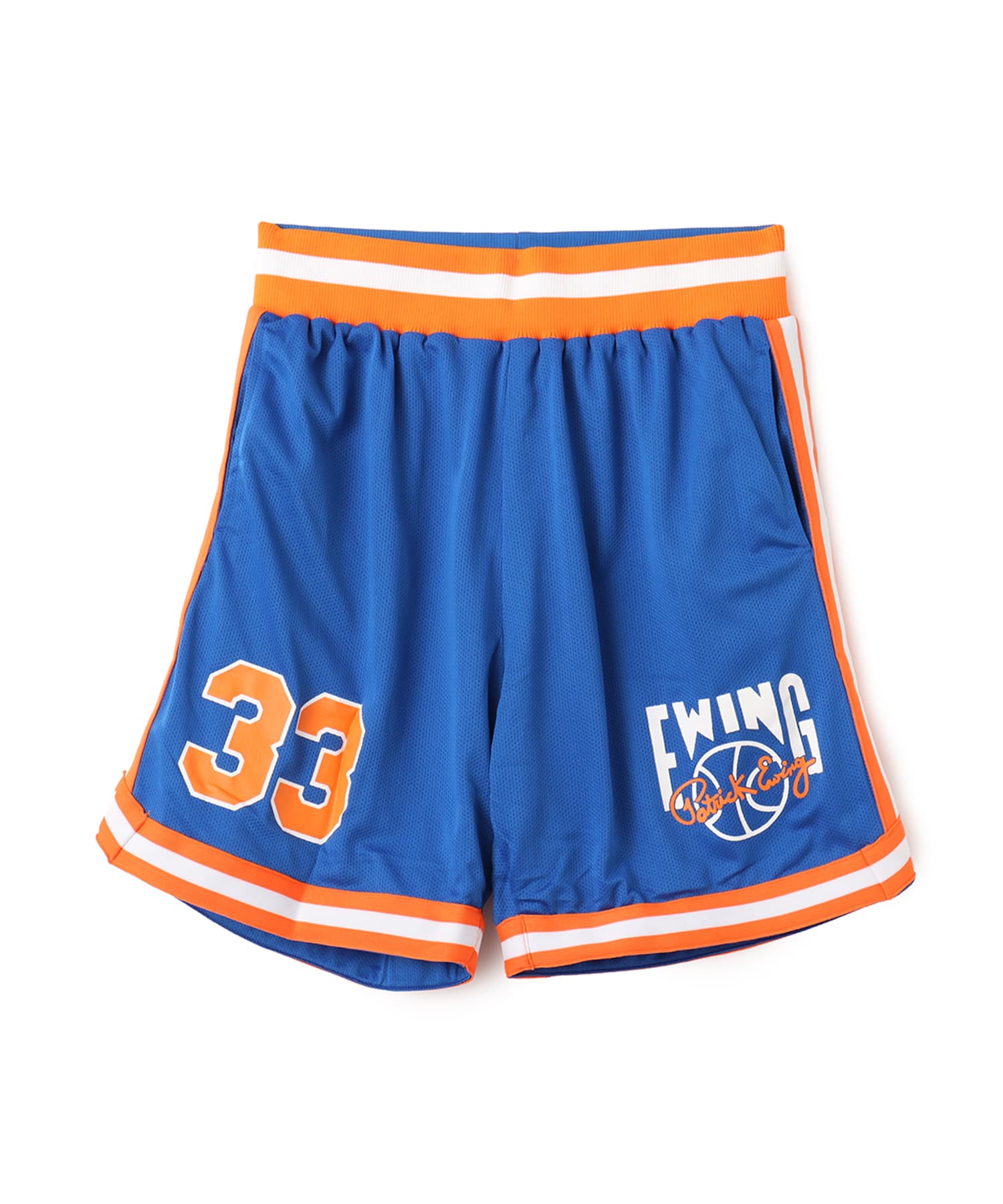 EWING Basketball Shorts ROYAL/ORANGEのメイン画像