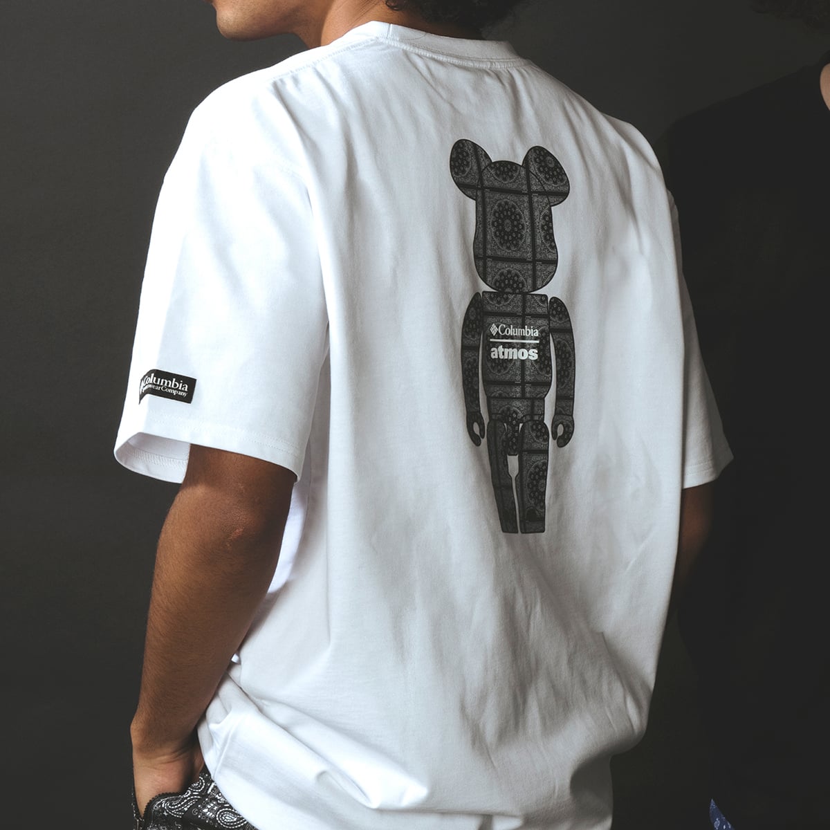 Columbia x atmos x BE@RBRICK Hype wolf™ S/S Tee WHITE 21SP-S