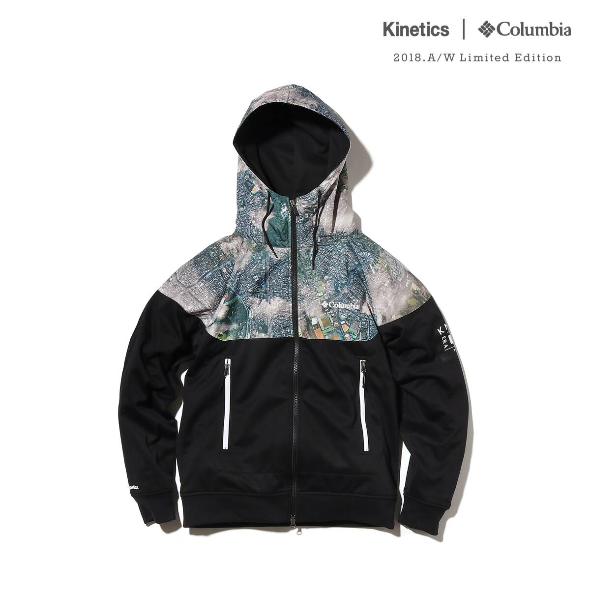 Columbia X Kinetics Red Table Pines Txt Hoodie Aero Print