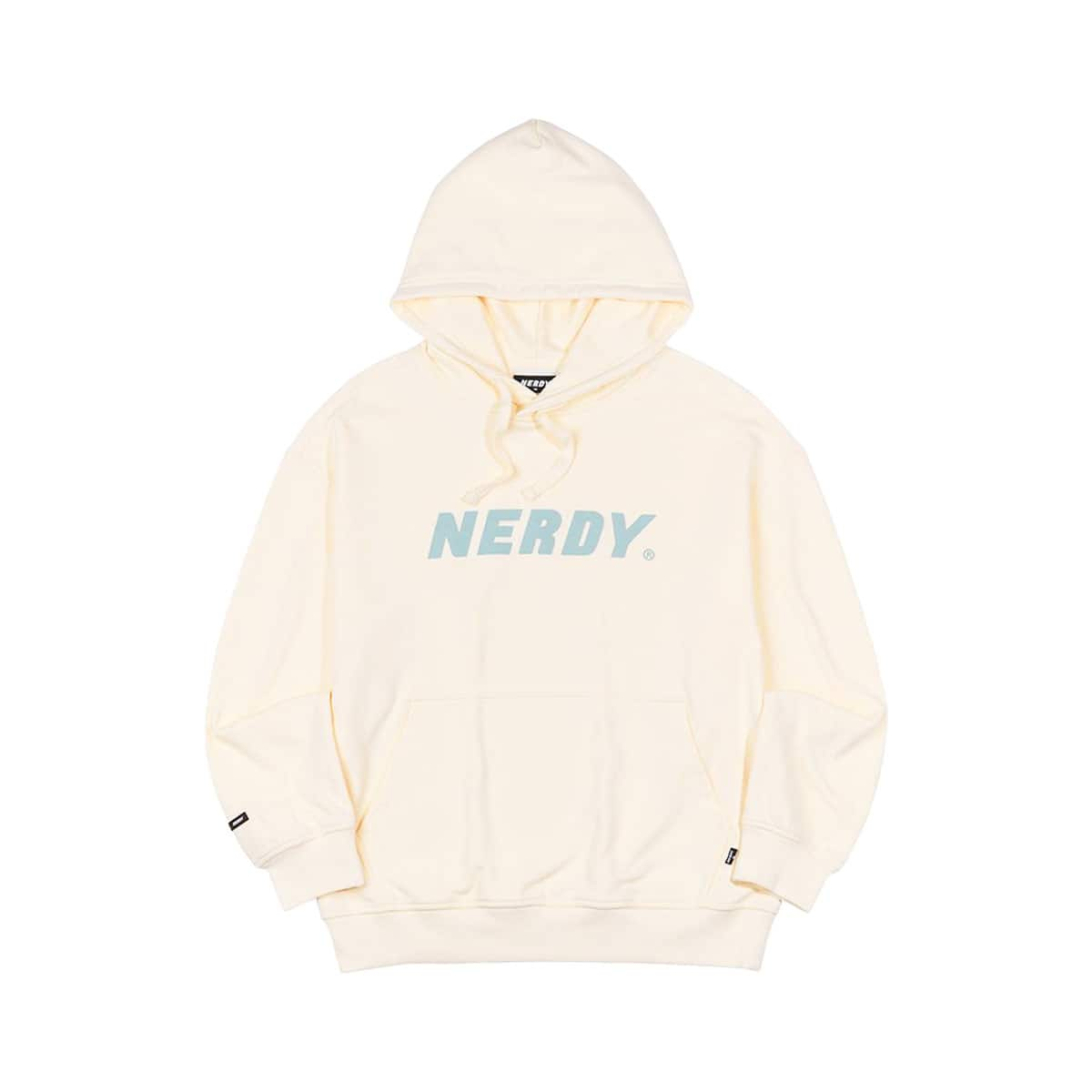 NERDY Big Logo Pullover Hoodie CREAM 21HO-I