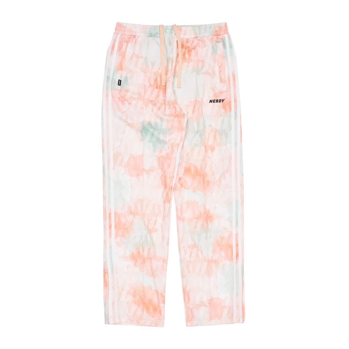 NERDY × ATMOS DNA Watercolor Brush Track Pants ORANGEのメイン画像
