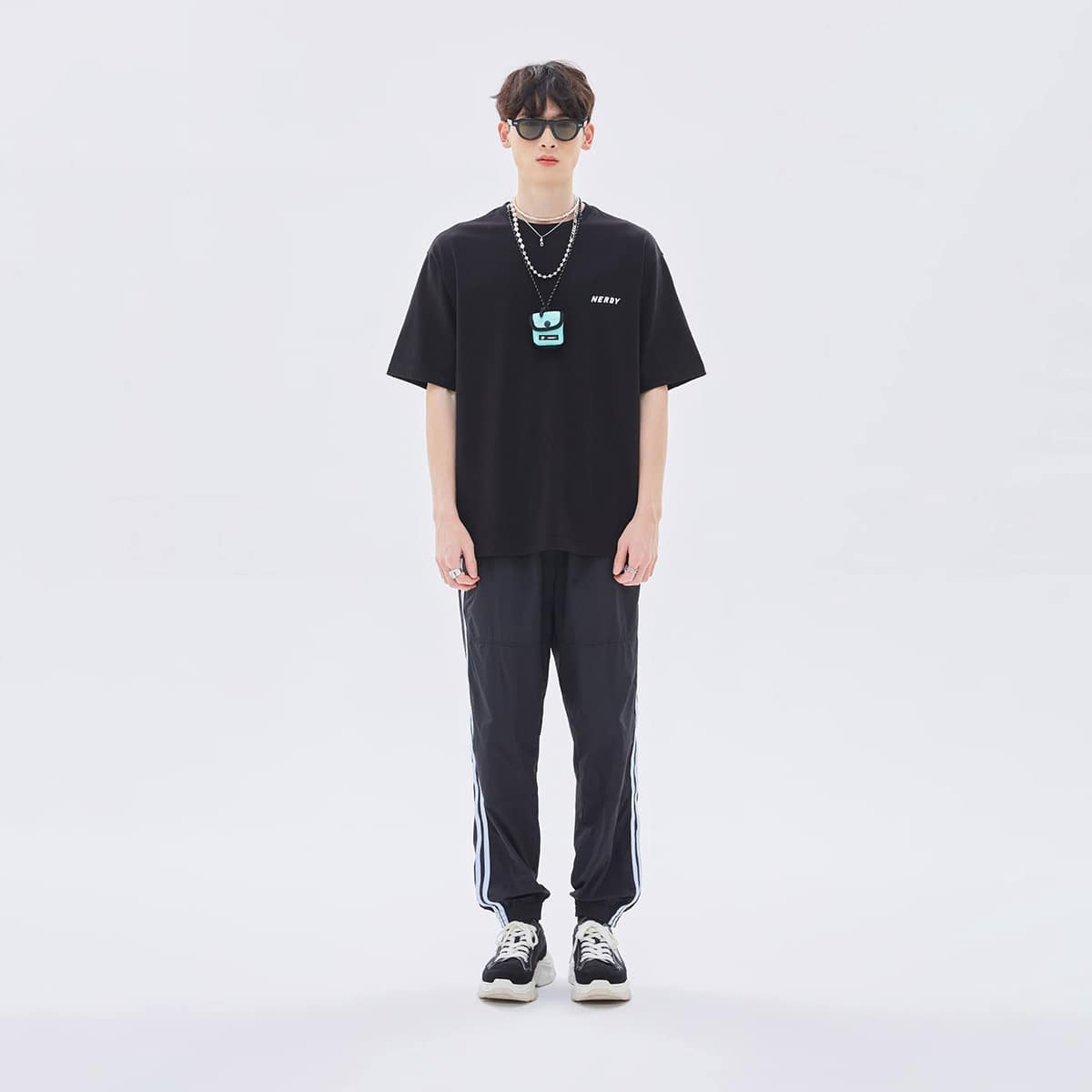 NERDY Essential 1/2 Sleeve T-shirt BLACK 22SU-Iのメイン画像
