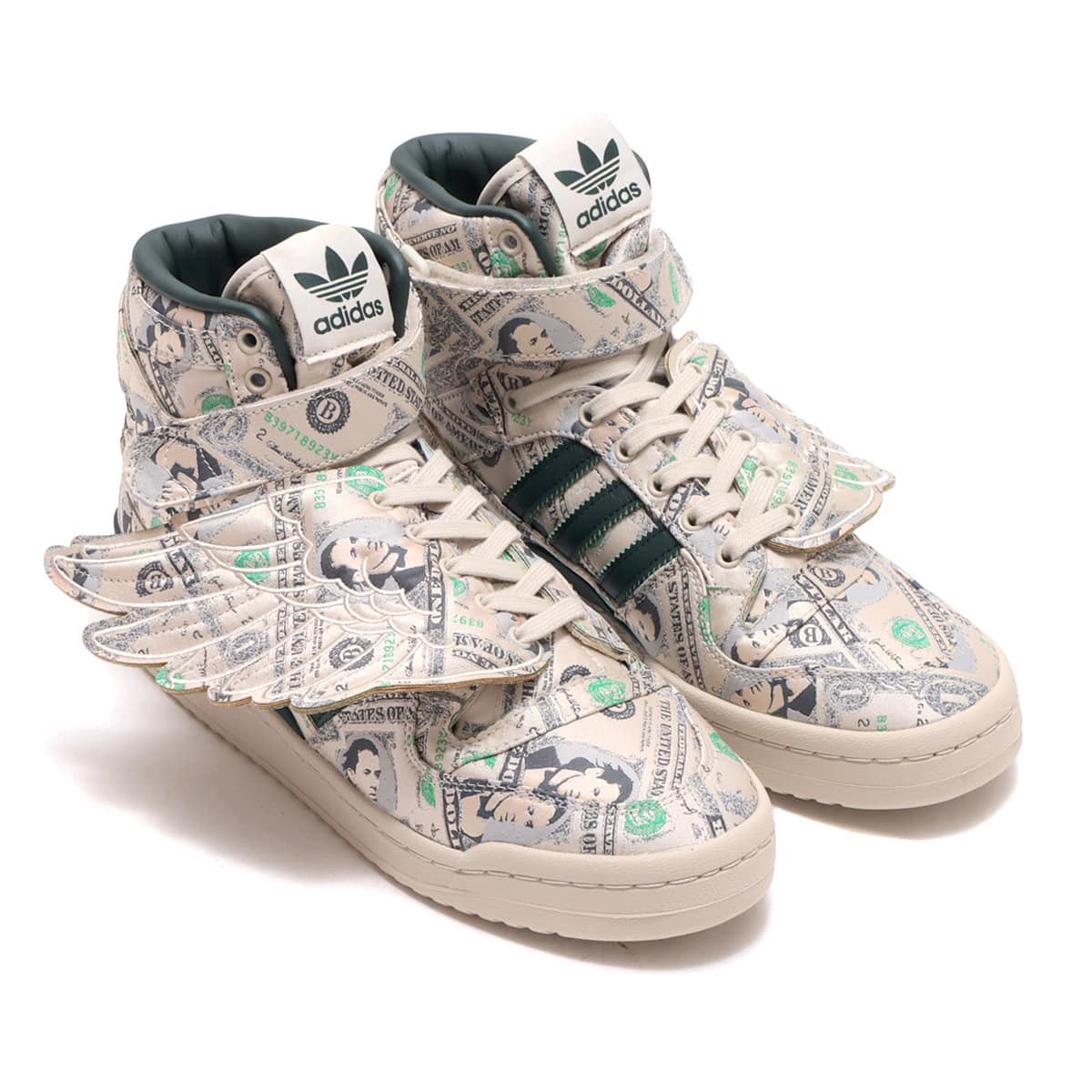 adidas JS FORUM WINGS 1.0 MONEY CLEAR BROWN/GREEN NIGHT/CLEAR ...