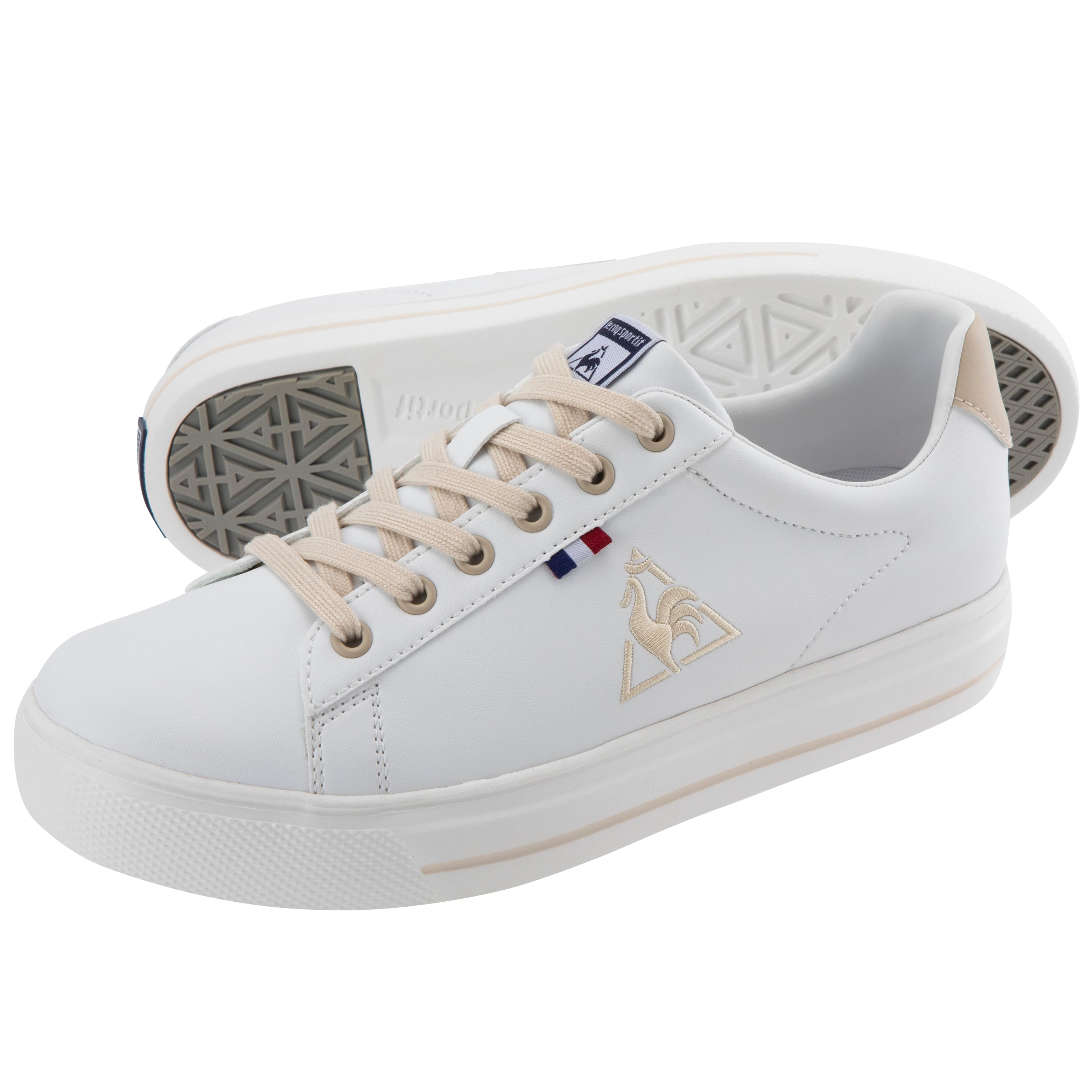 le coq sportif TELUNA BOUND COURT ホワイト/ベージュ 22SS-I le coq sportif TELUNA BOUND COURT ホワイト/ベージュ 22SS-I