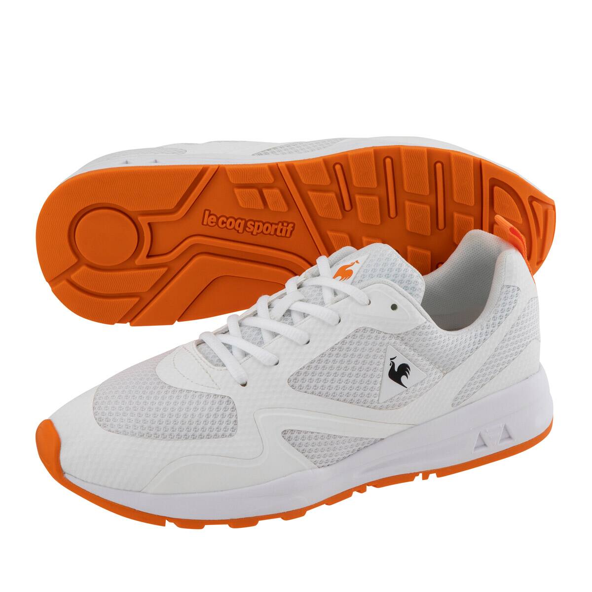 le coq sportif LCS R840 ホワイト/オレンジ 22SS-I