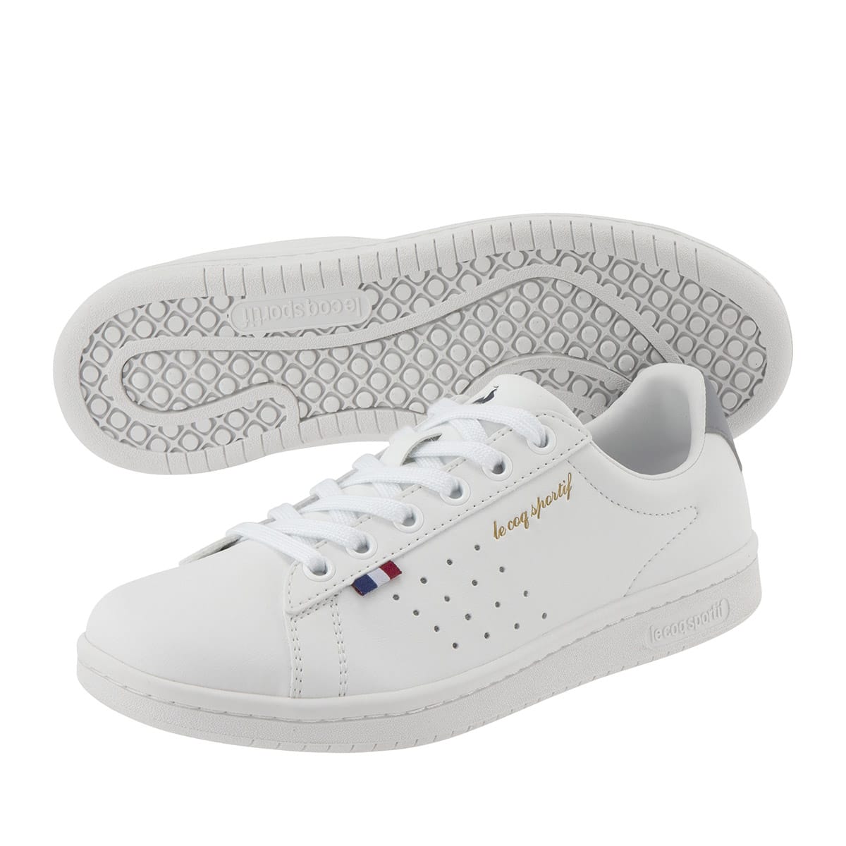 le coq sportif LA ROLAND SL ホワイト/グレー 23SS-I