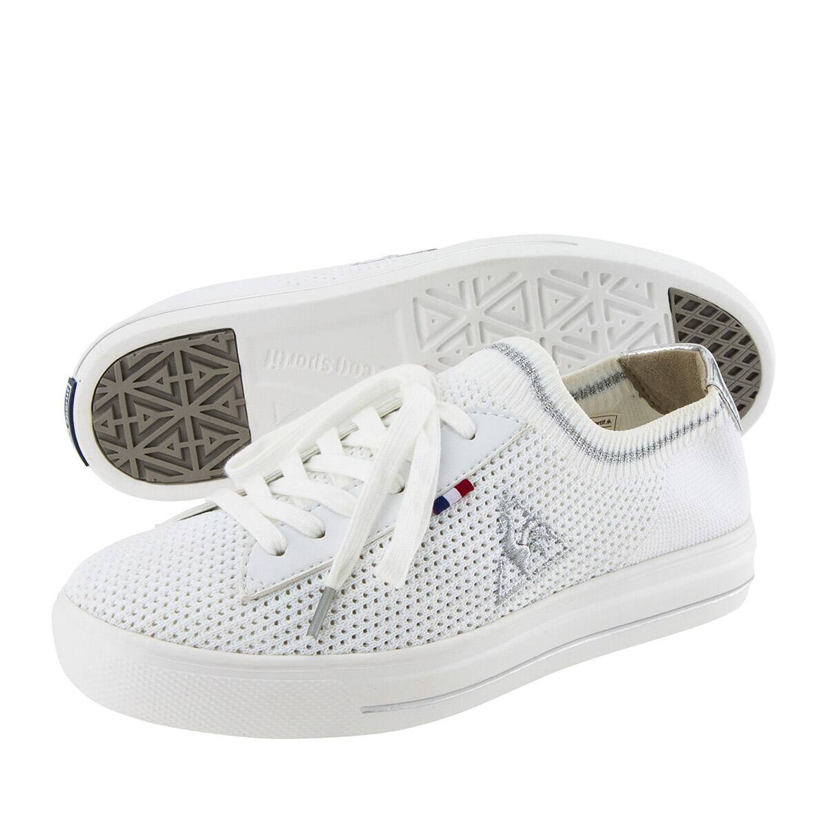 le coq sportif TELUNA BOUND FK W ホワイト/シルバー 22SS-Iのメイン画像