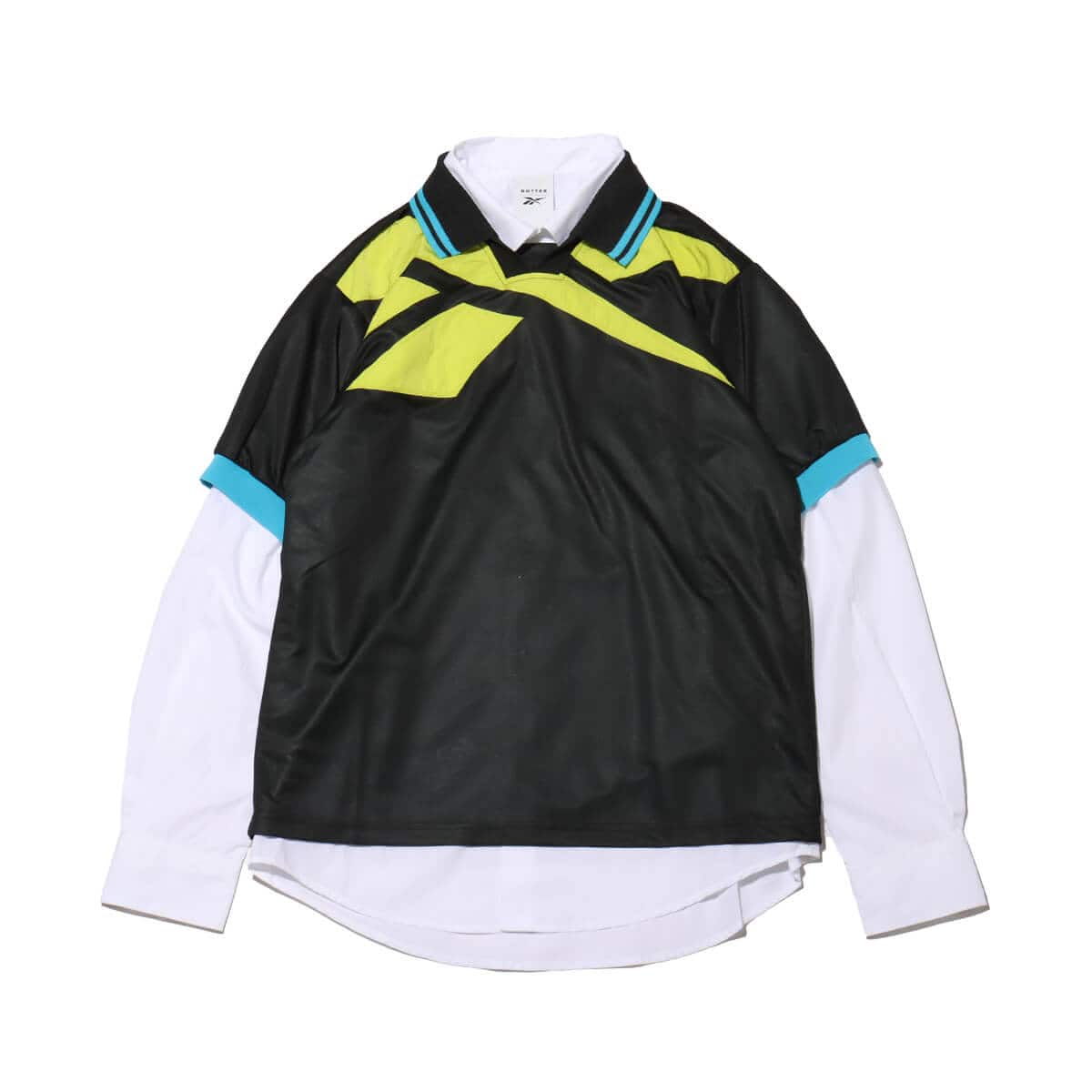 Reebok BOTTER VECTOR LAYERED POLO NAVY/YELLOWのメイン画像