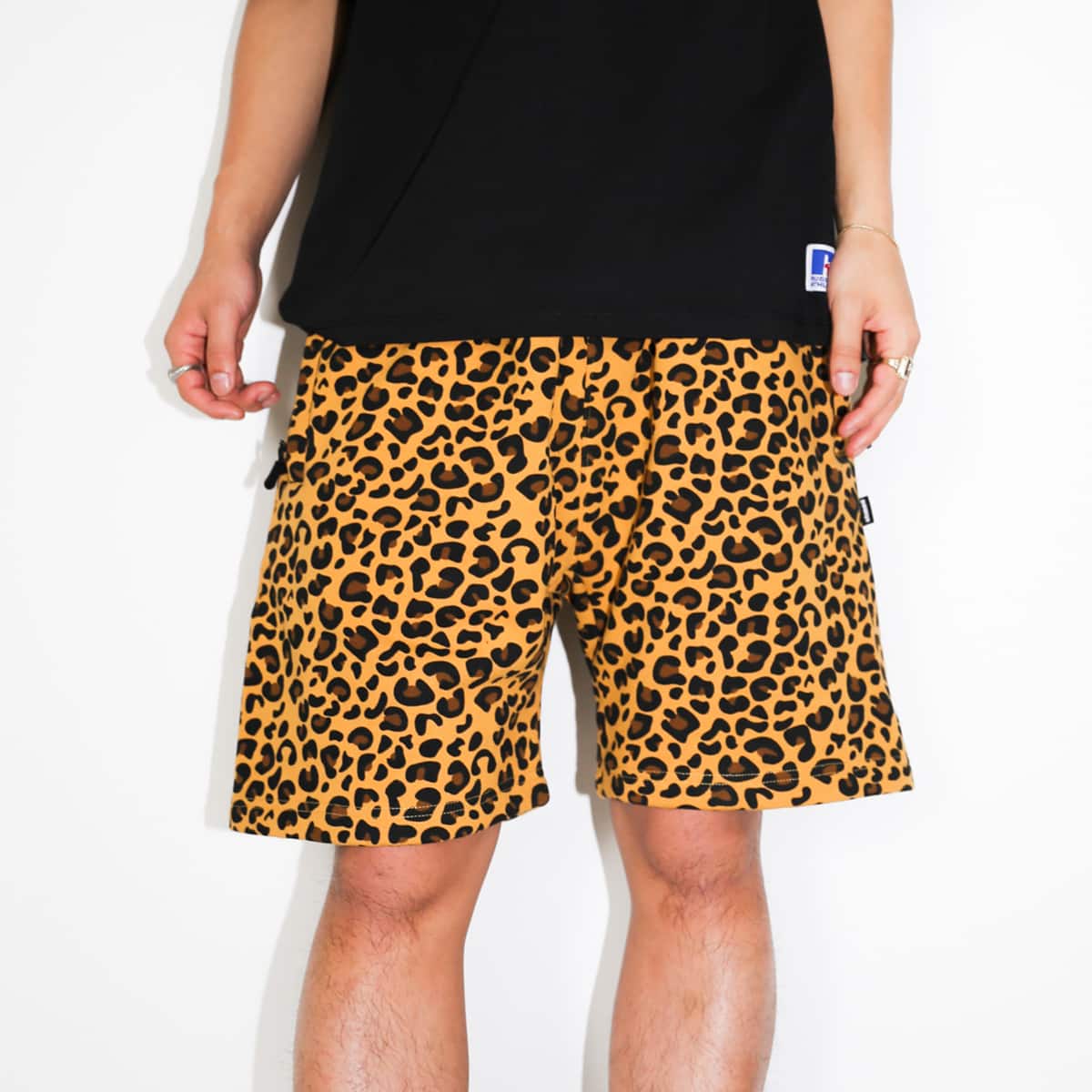 atmos x RUSSELL ATHLETIC SWEAT SHORTS LEOPARD 21SP-I_photo_large