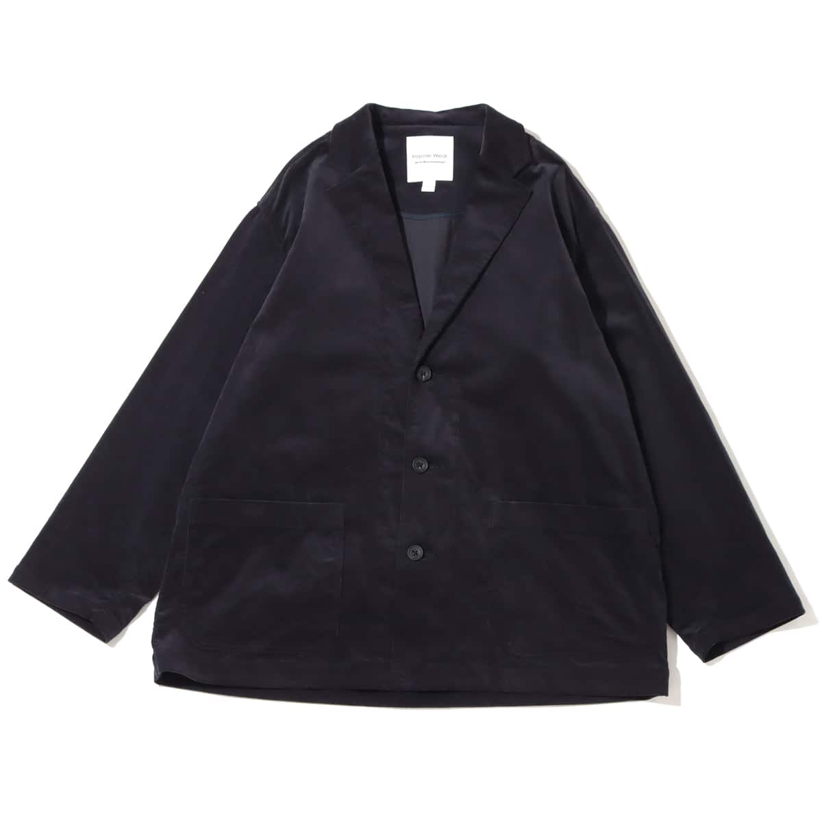 WHITE MOUNTAINEERING STRETCHED CORDUROY LAPEL JACKET NAVY 21FA-Iのメイン画像