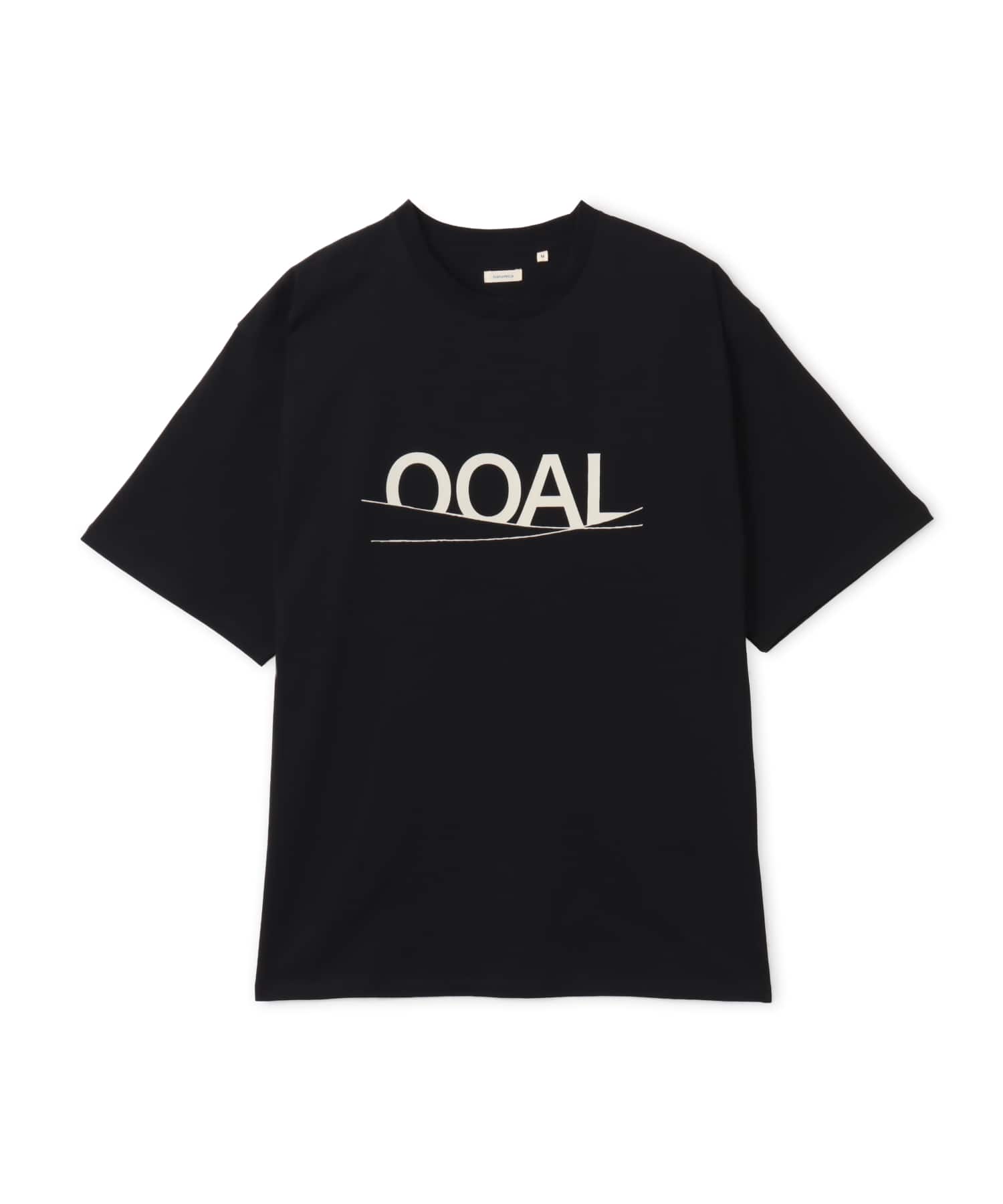 nanamica OOAL Graphic Tee Blackのメイン画像