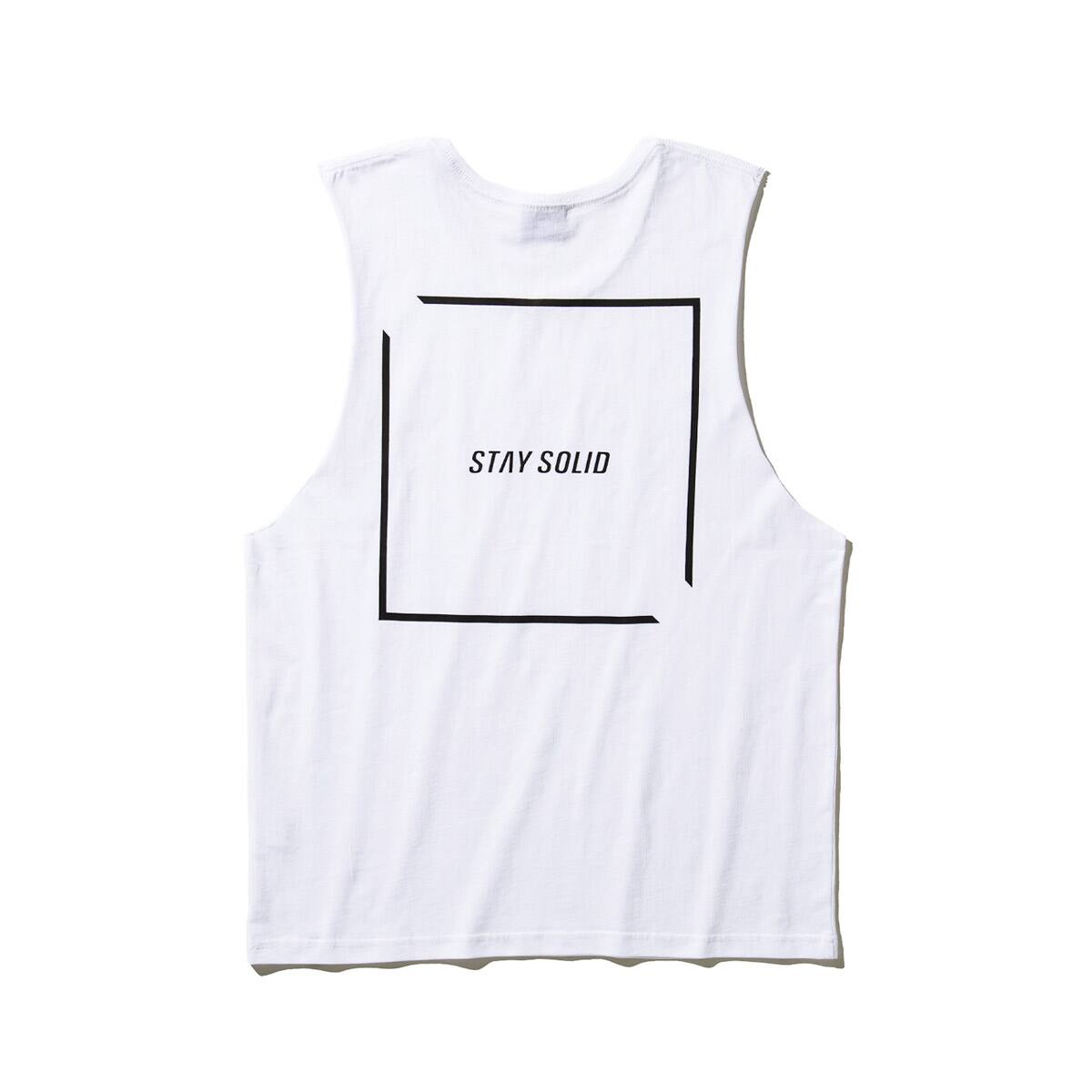 SOLID STAY SOLID TANK TOP WHITE 21SU-Iのメイン画像