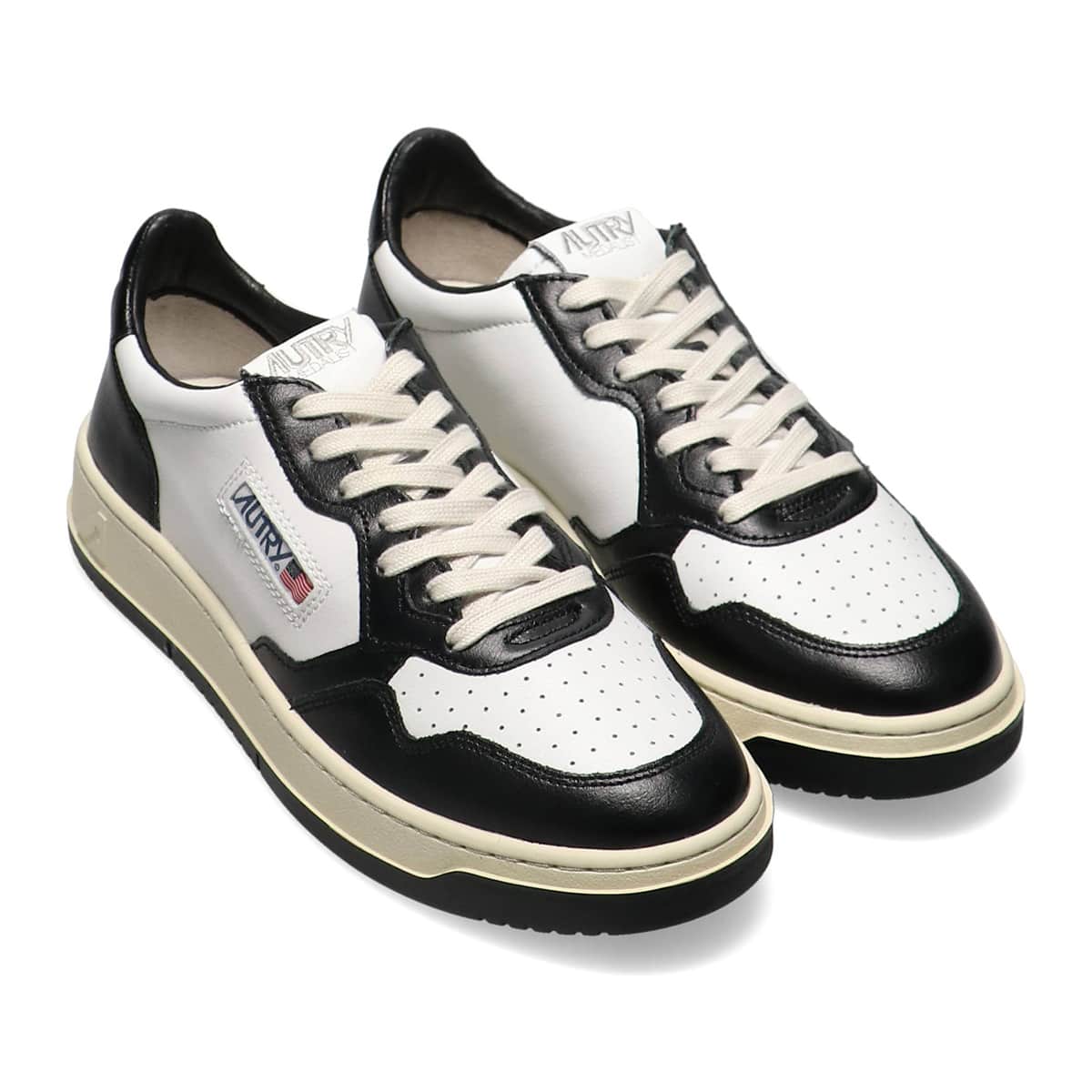 AUTRY MEDALIST LOW LEAT/LEAT WHITE/BLACK 23SU-I_photo_large