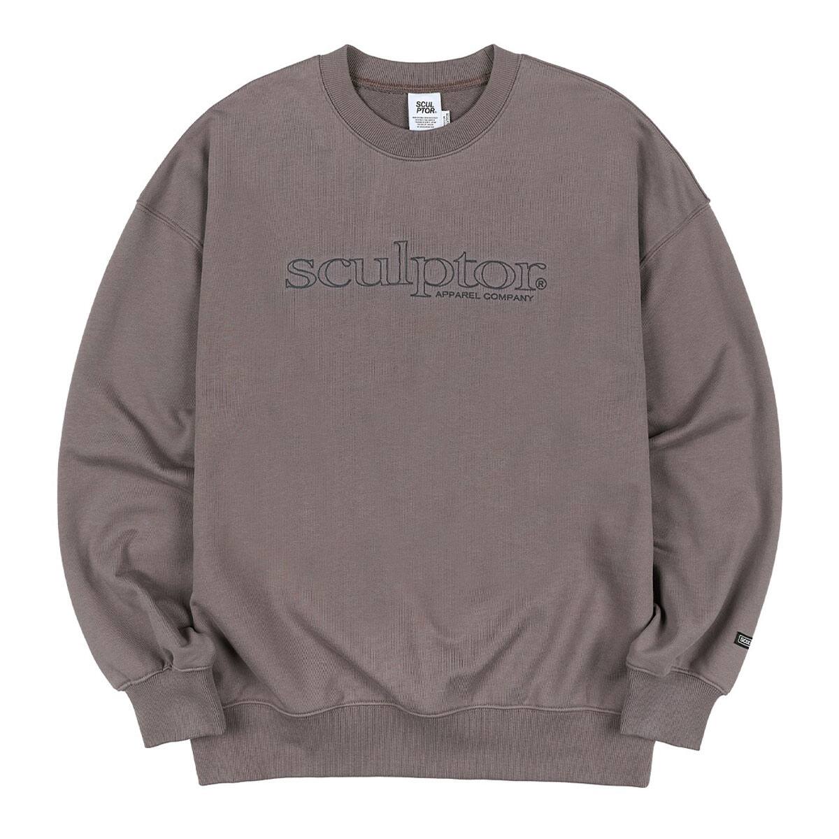 SCULPTOR Retro Outline Sweatshirt BROWN 21SP-I
