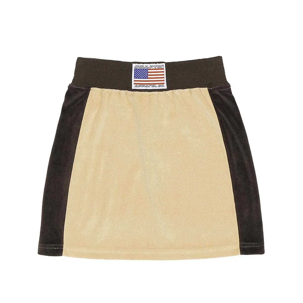 SCULPTOR Velour Track Skirt BEIGE 21FA-I