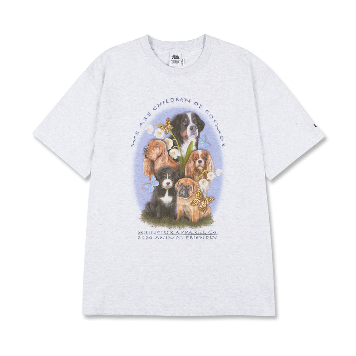 SCULPTOR Puppy Friends T-Shirts WHITE 21SU-I