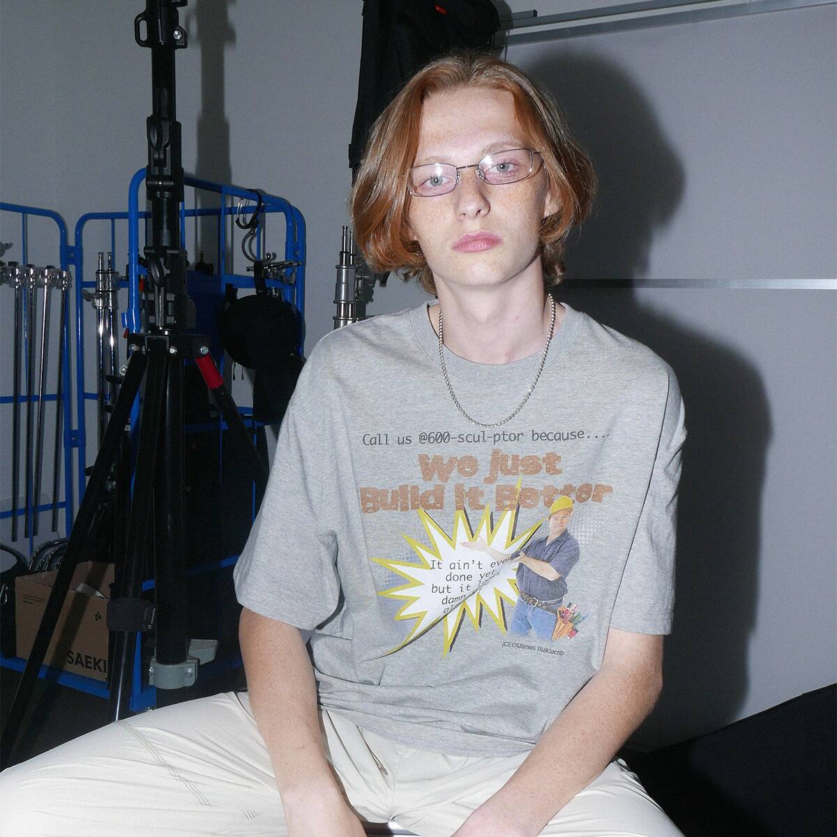 SCULPTOR Construction Site Tee GRAY 22SU-Iのメイン画像