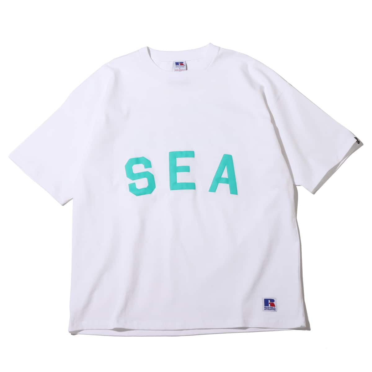 atmos x RUSSELL ATHLETIC x WIND AND SEA TEE WHITE 22SP-I