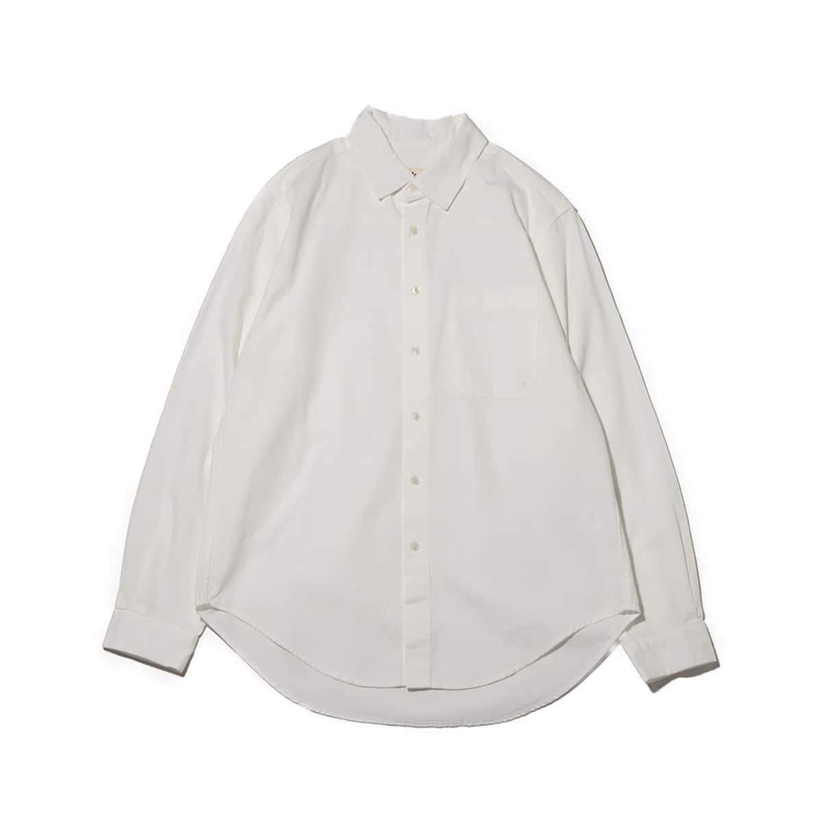 snow peak OG Cotton Poplin Shirt White 23FA-I