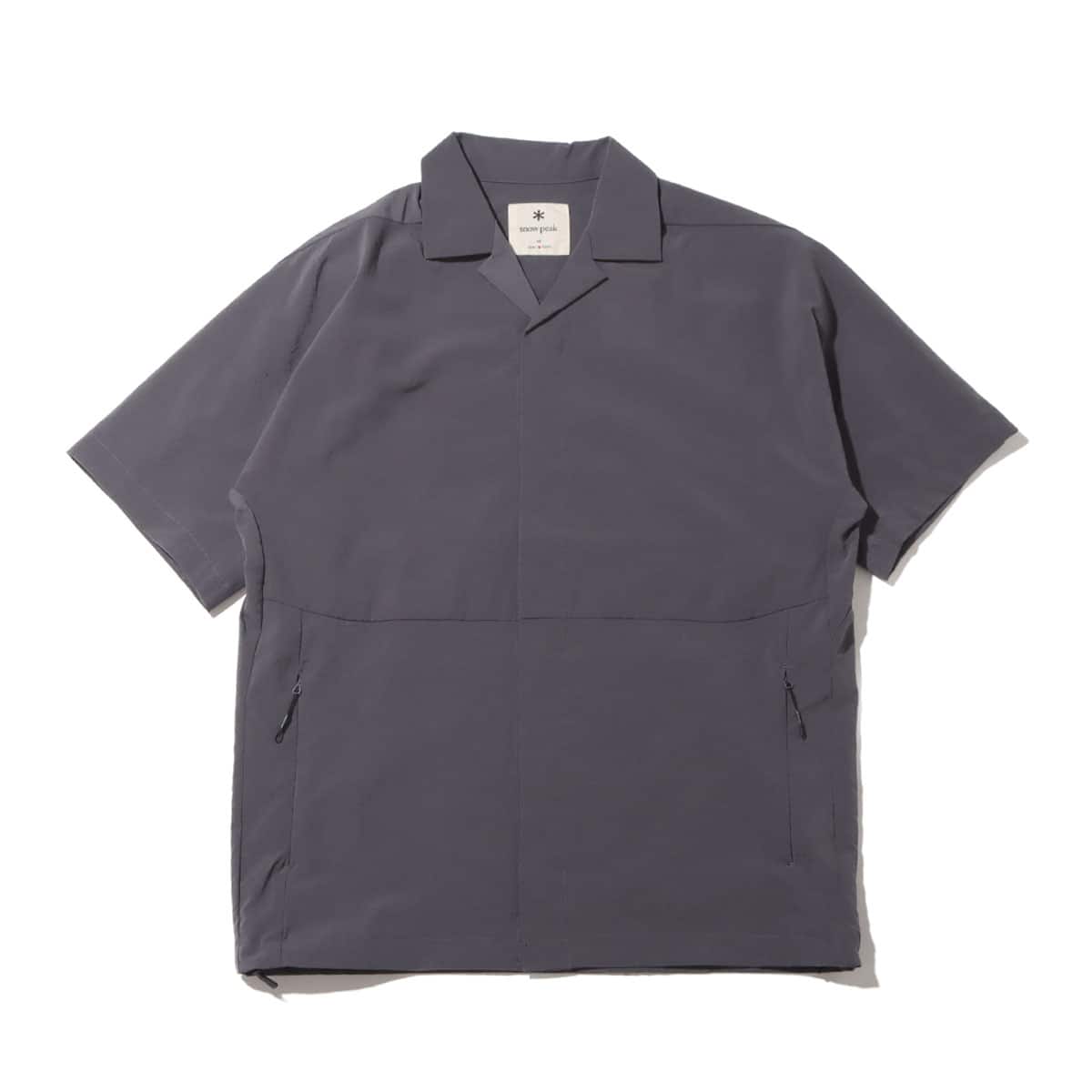snow peak Breathable Quick Dry Shirt Asphalt 23SP-Iのメイン画像