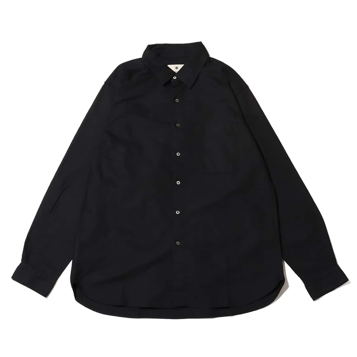 snow peak Organic Cotton OX Shirt ブラック のメイン画像