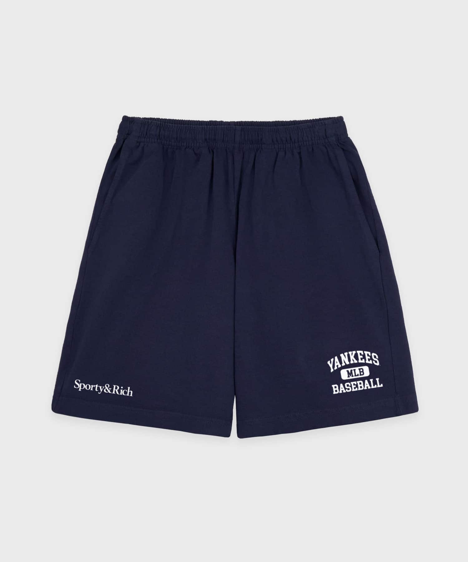 SPORTY＆RICH Yankees Ivy Gym Short Dark Navyのメイン画像