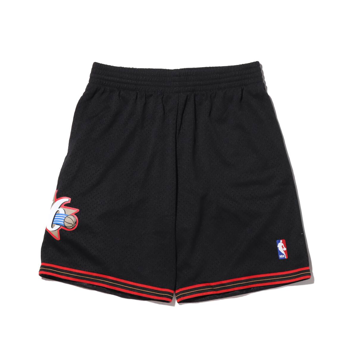 Mitchell & Ness NBA SWINGMAN ROAD SHORTS 76ERS 00-01 BLACK 20SU-Iのメイン画像