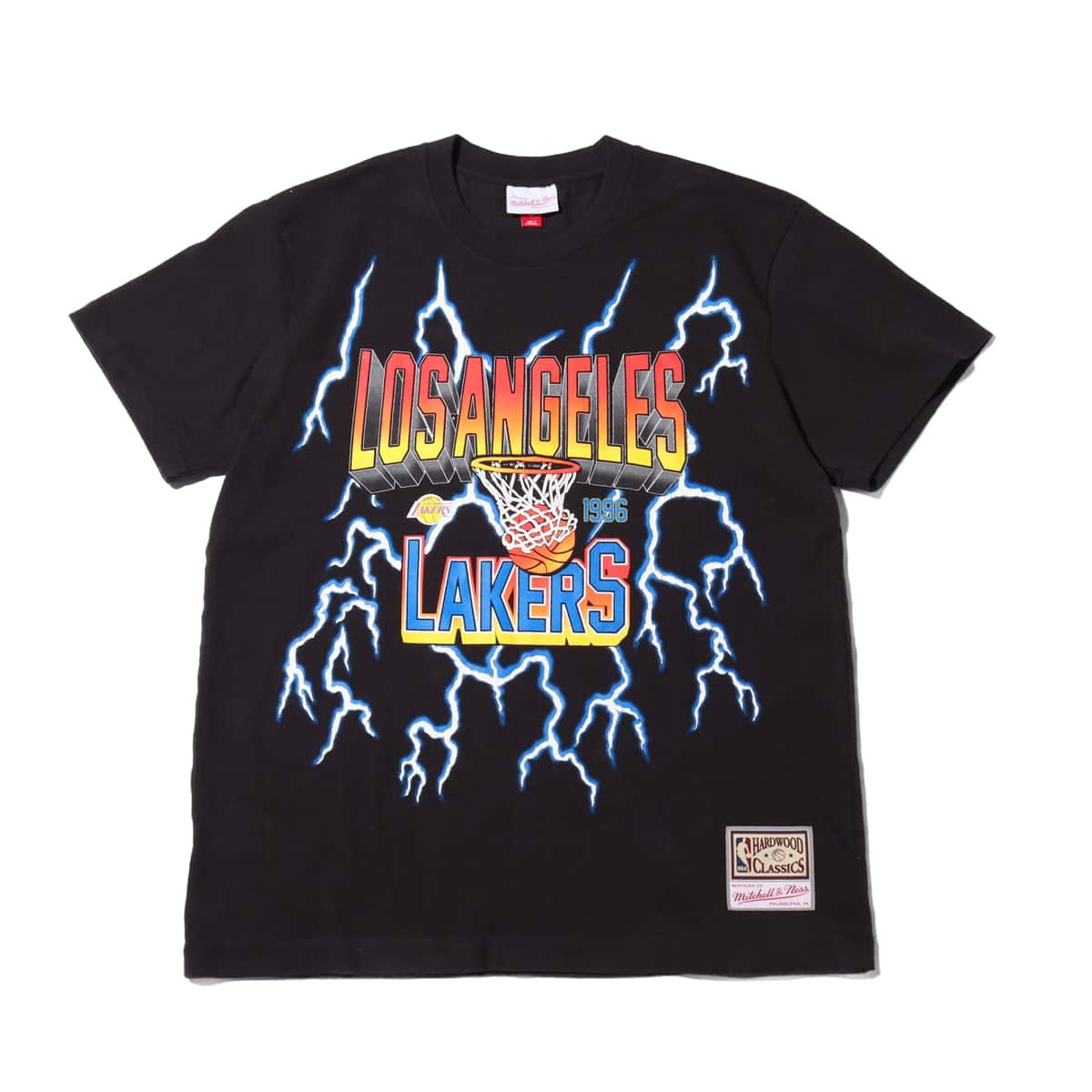 Mitchell & Ness LIGHTNING TEE/LOS ANGELES LAKERS BLACK 19FW-Sのメイン画像
