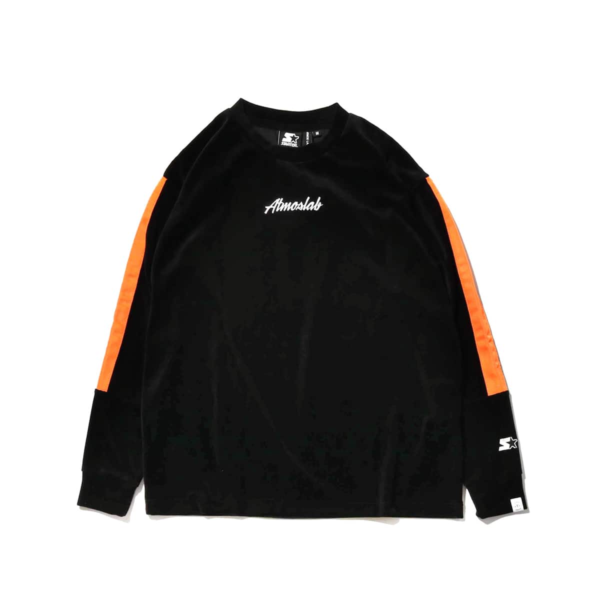 STARTER BLACK LABEL x ATMOS LAB WARM UP VELOUR LONG SLEEVE orange_photo_large