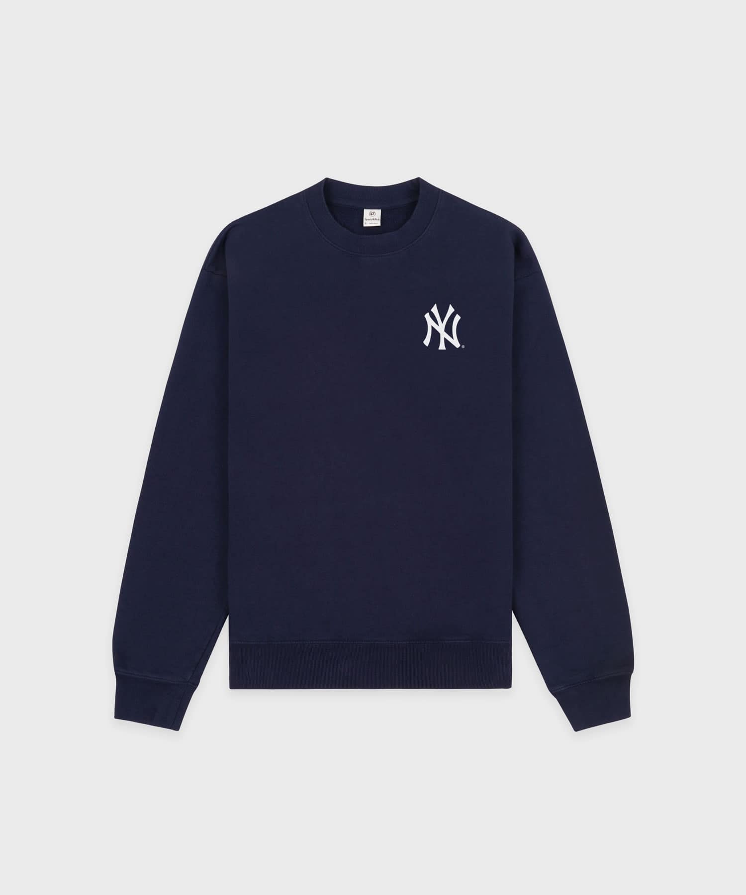 SPORTY＆RICH Yankees Serif Crewneck Dark Navyのメイン画像