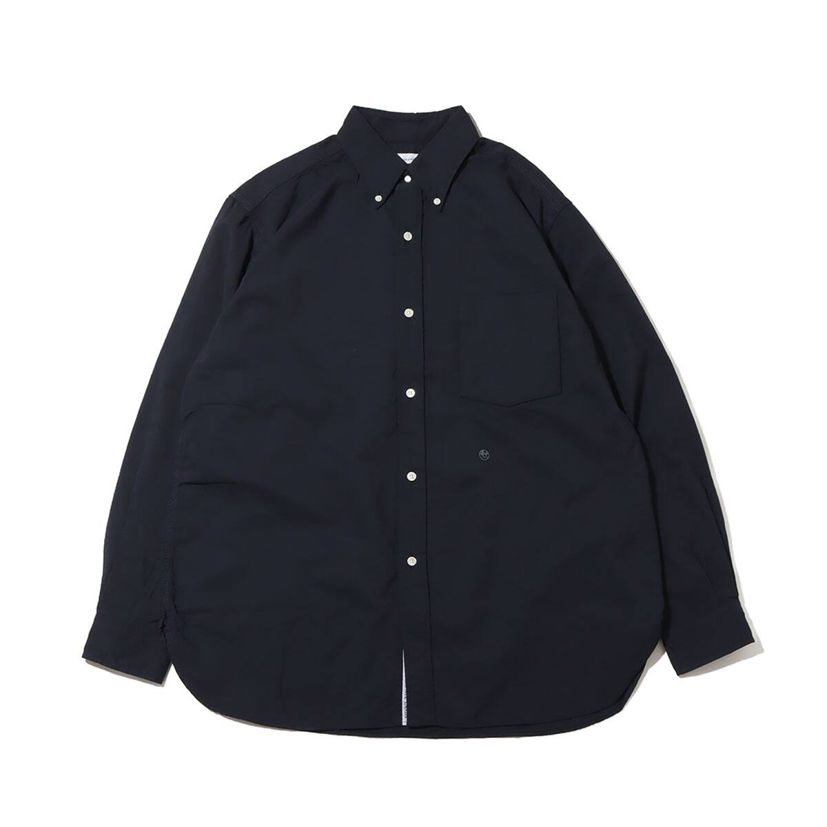 nanamica Button Down Wind Shirt Dark Navy 23FA-I