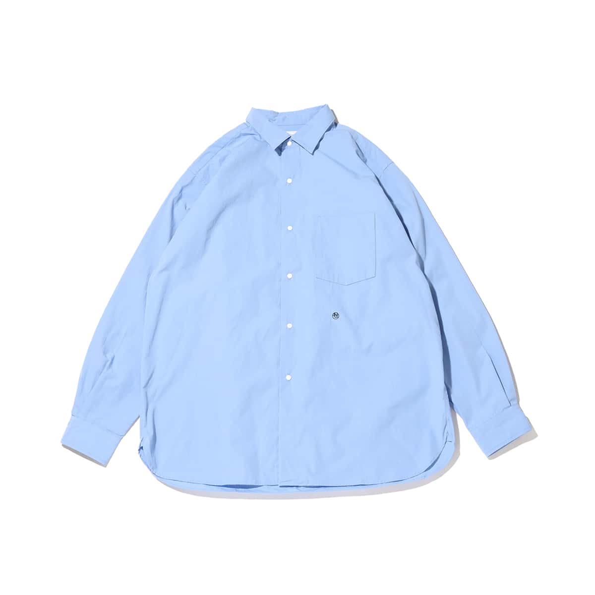 nanamica Regular Collar Wind Shirt Sax 23FA-I