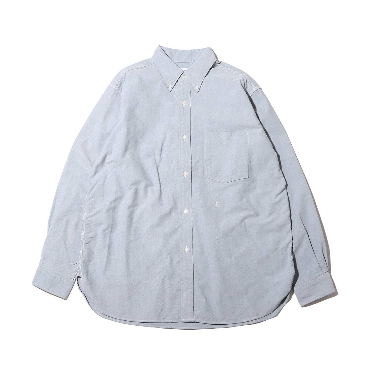 nanamica Button Down Wind Shirt Grayish Navy 23SP-I