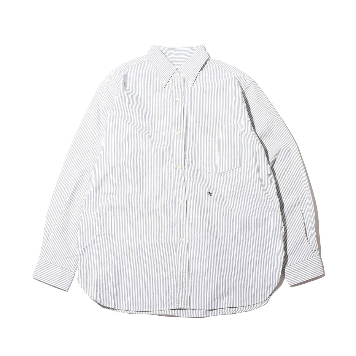 nanamica Button Down Stripe Wind Shirt Navy 23SP-I|atmos（アトモス） 公式オンラインストア