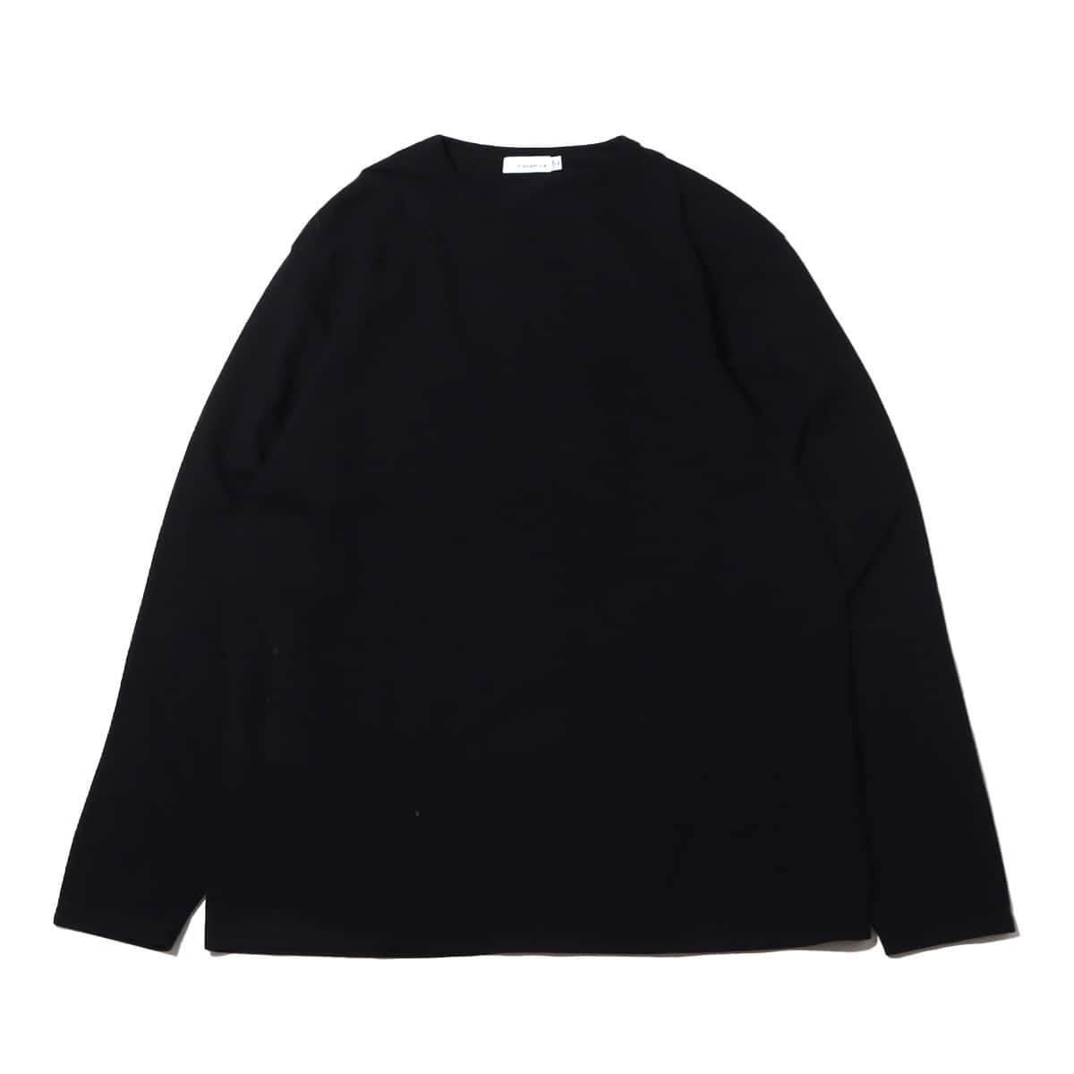 nanamica COOLMAX Jersey L/S Tee Black 23SP-Iのメイン画像