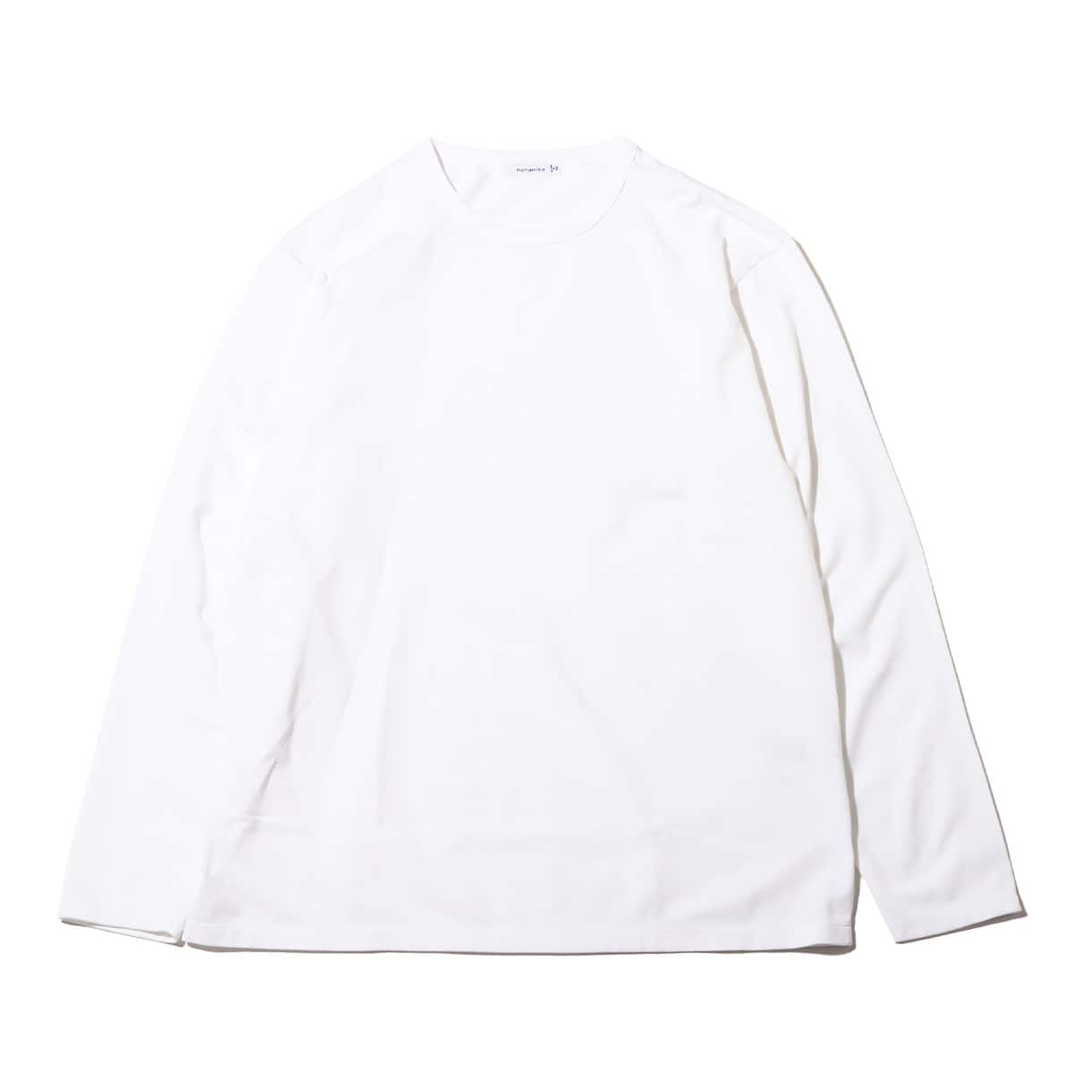 nanamica COOLMAX Jersey L/S Tee White 23SP-Iのメイン画像