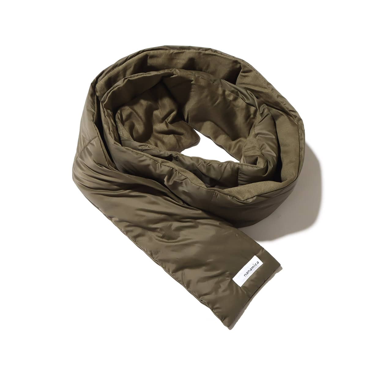 nanamica Down Muffler KHAKI 22FA-I nanamica Down Muffler KHAKI 22FA-I