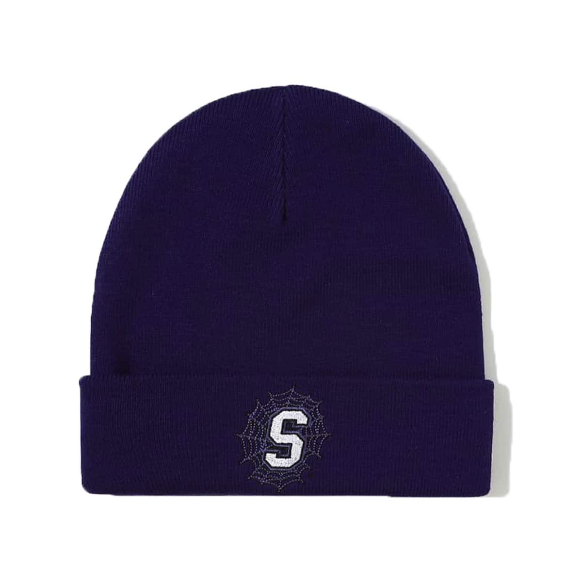 SUPPLIER SPIDER LOGO BEANIE PURPLE 21FA-I